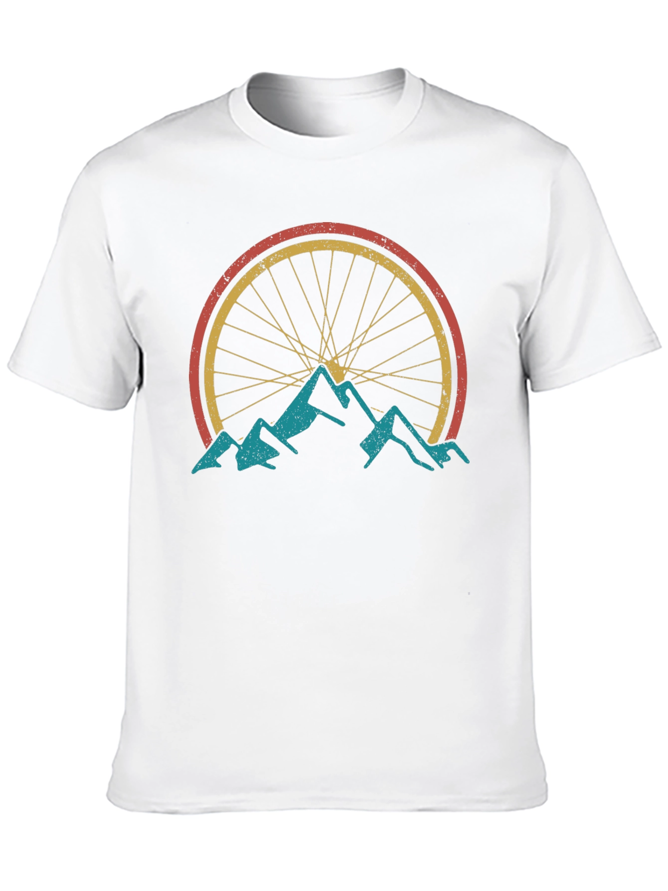 Black Mountain Bike Graphic Tee - Vintage Style view 10