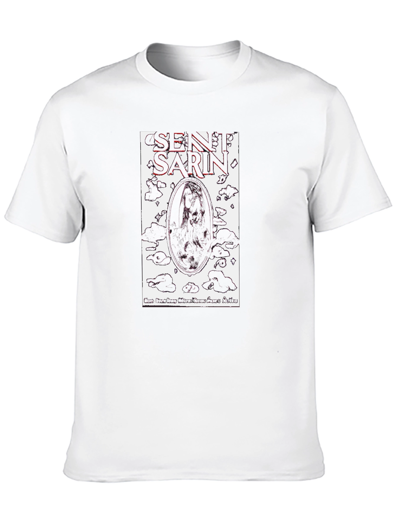 Black Sentient Sarin Graphic Tee - Black Cotton view 10
