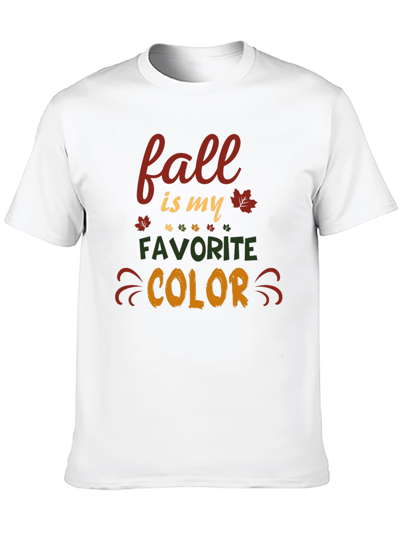 Black Fall is my favorite color T-shirt view 10