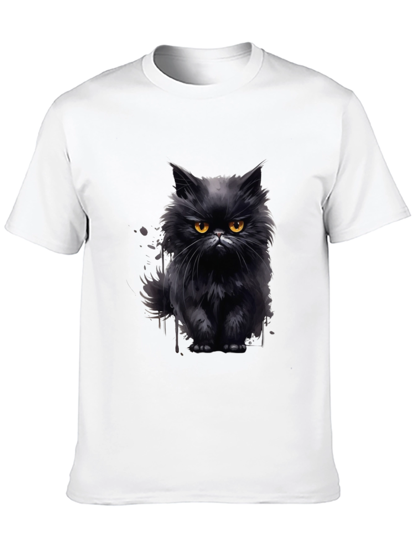 Black Black Cat Graphic T-Shirt - Men's Fashion view 10