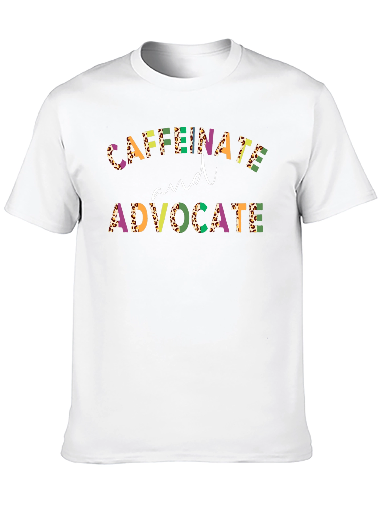 Black Caffeinate and Advocate Graphic Tee view 10