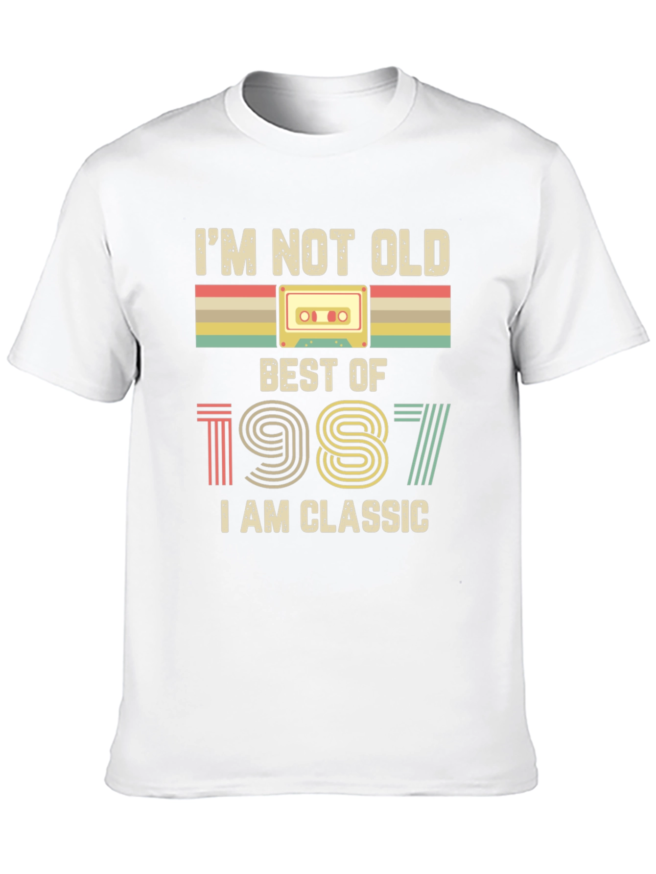 Black I'm Not Old, Best of 1987 Classic T-Shirt view 10