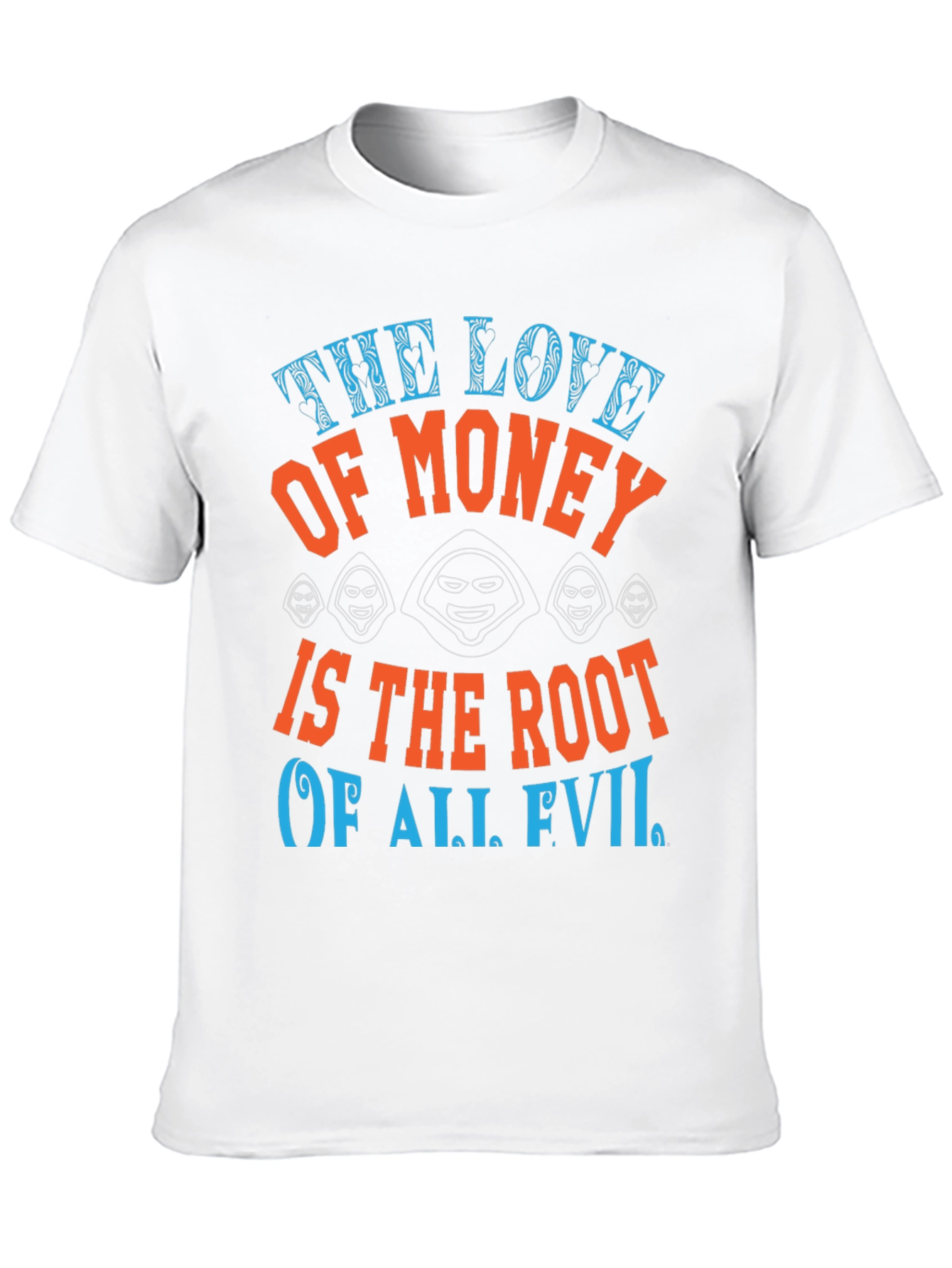 Black The Love of Money Evil Graphic T-Shirt view 10