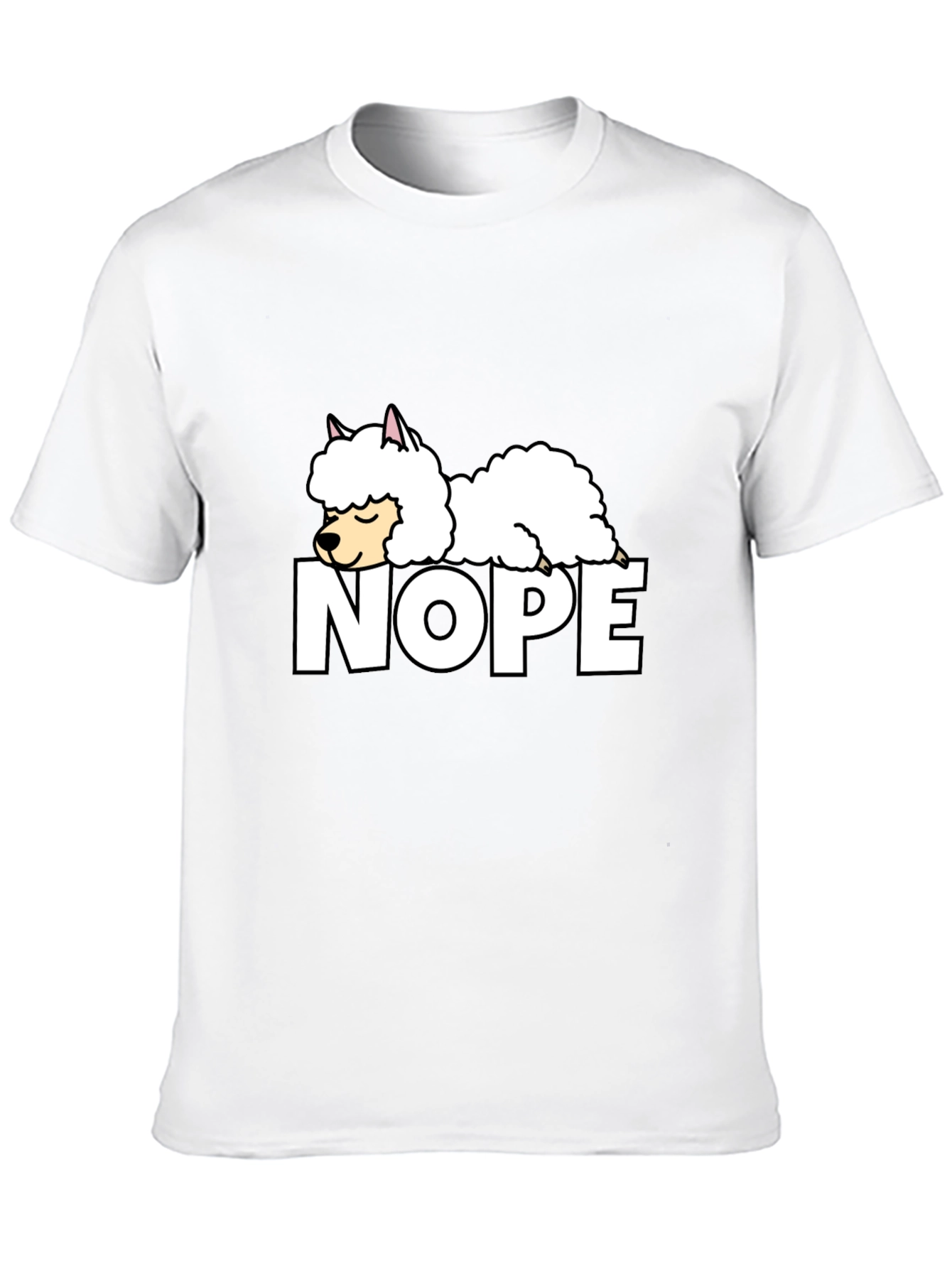 Black Nope Alpaca Graphic T-Shirt - Relaxed Fit view 10
