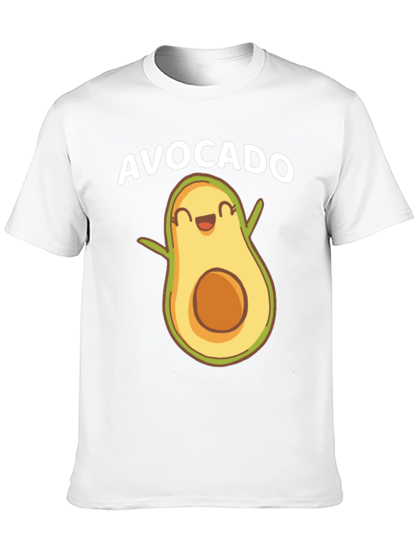 Black Funny Avocado Graphic Tee - Black view 10