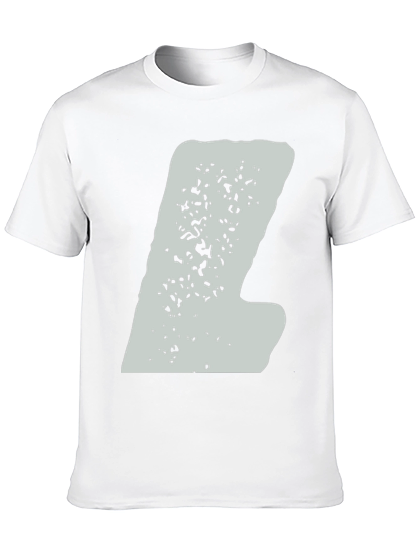 Black Abstract Graphic Print Tee - Men's Black T-Shirt view 10