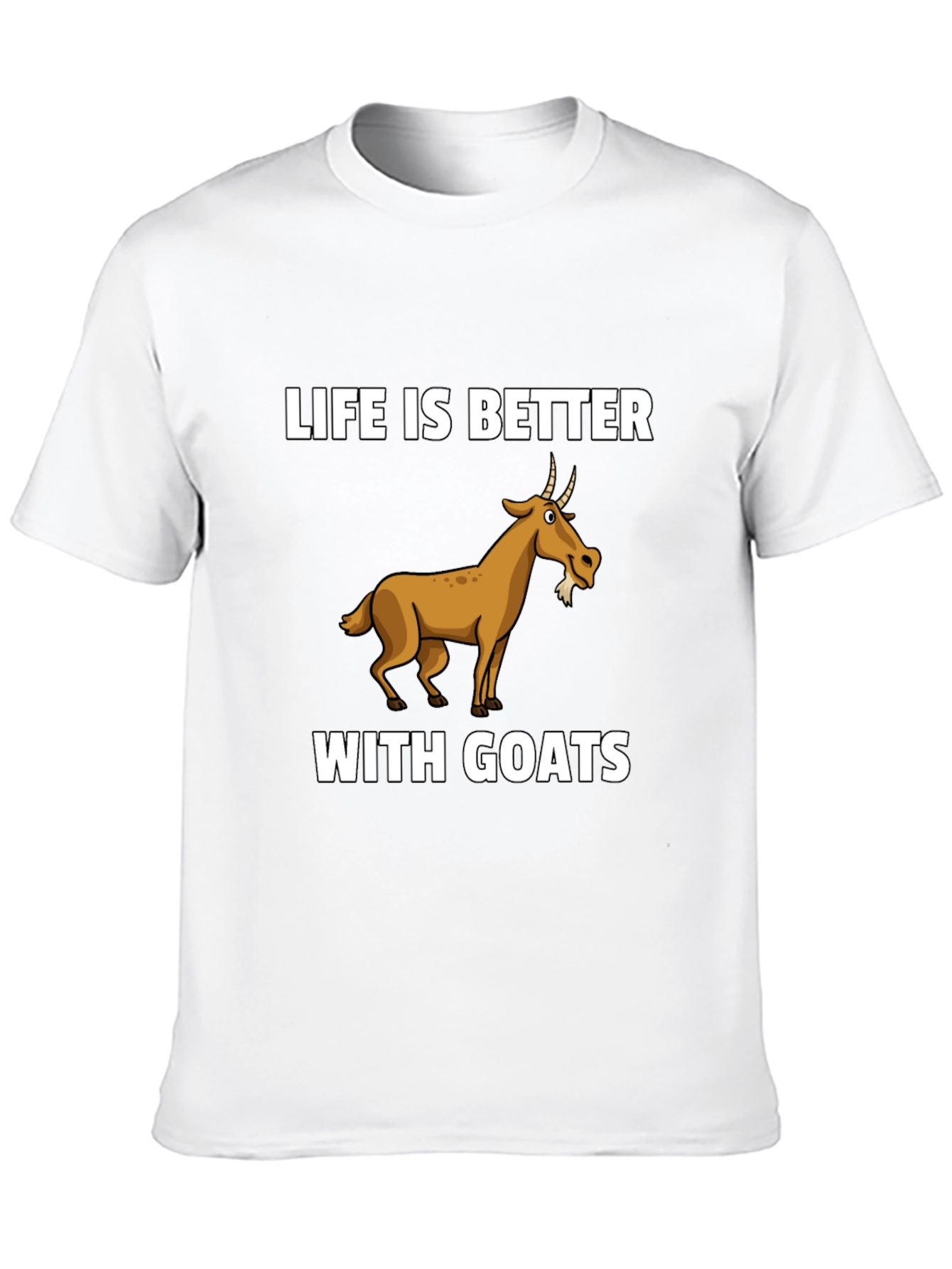 Black Life is Better with Goats Graphic T-Shirt view 10