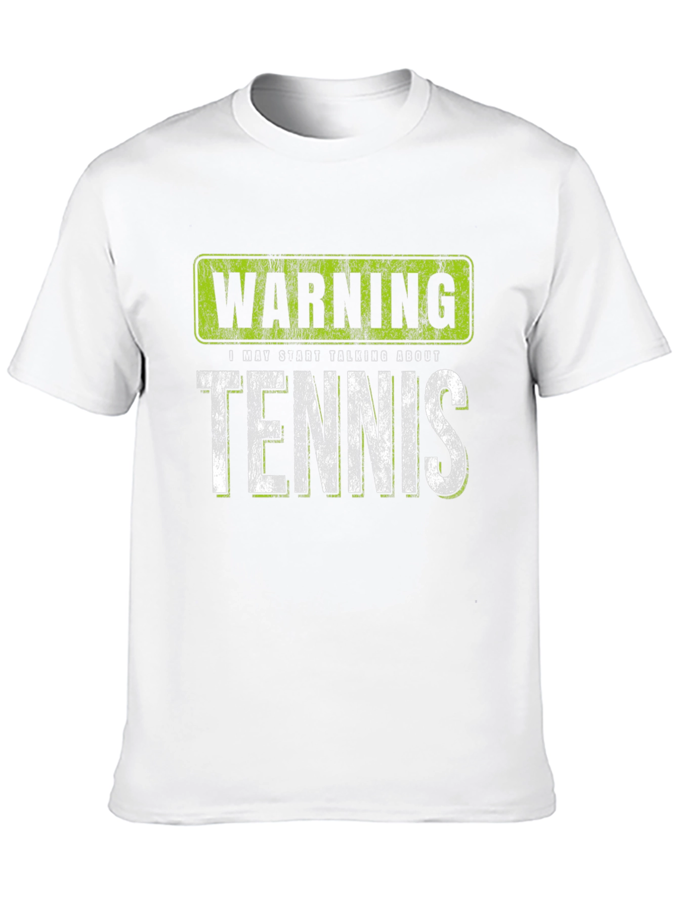 Black Warning: May Start Talking About Tennis T-Shirt view 10