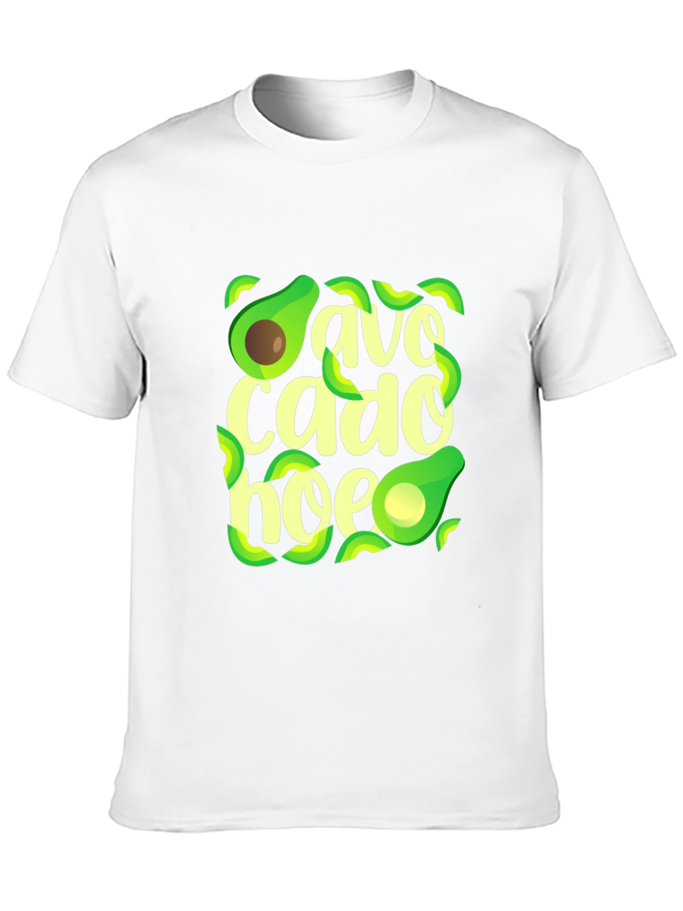 Black Avocado Hoe T-Shirt - Trendy Graphic Tee view 10