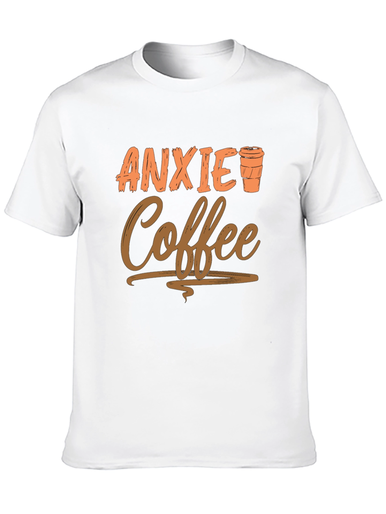 Black Anxiety Coffee Graphic Tee - Relaxed Style view 10