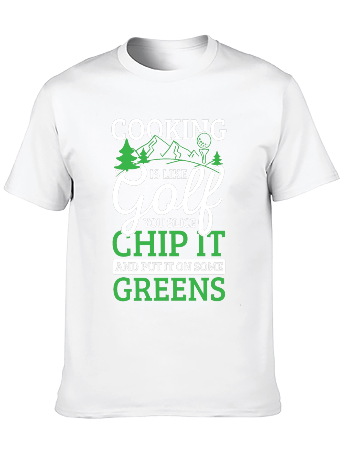 Black Cooking is like Golf T-Shirt view 10