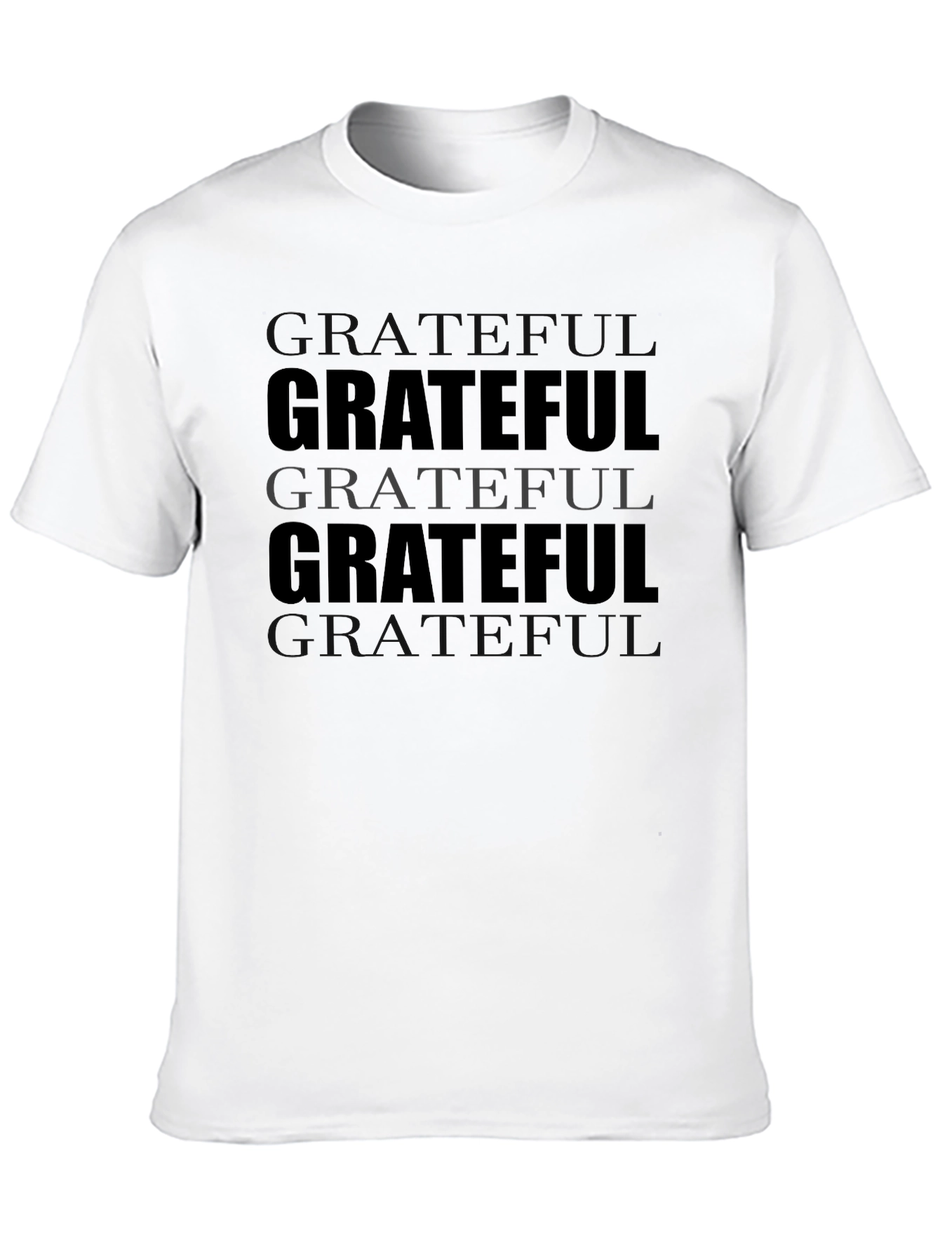 Black Grateful Graphic Tee - Soft Cotton Comfort view 10