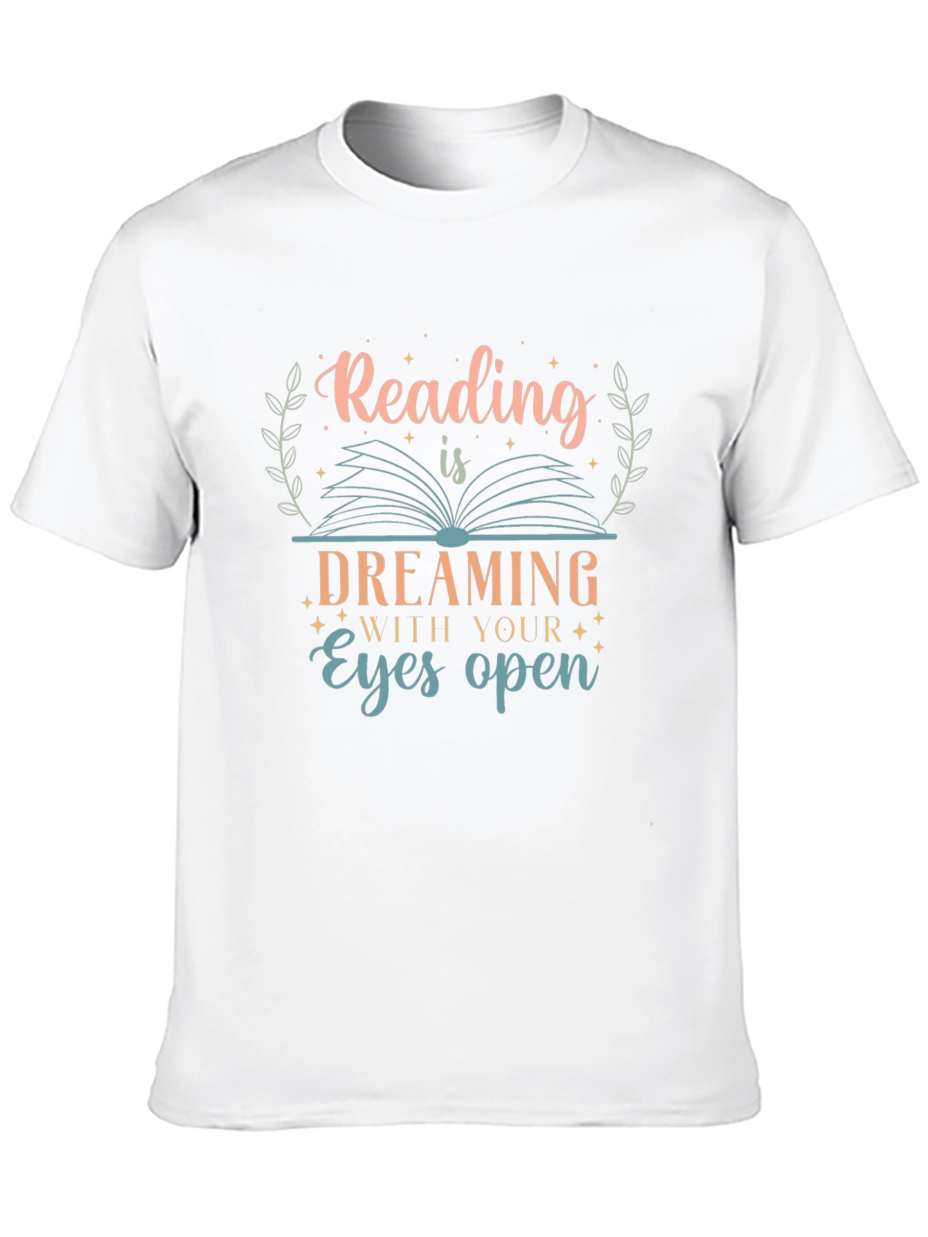 Black Reading is Dreaming Open Eyes T-Shirt view 10
