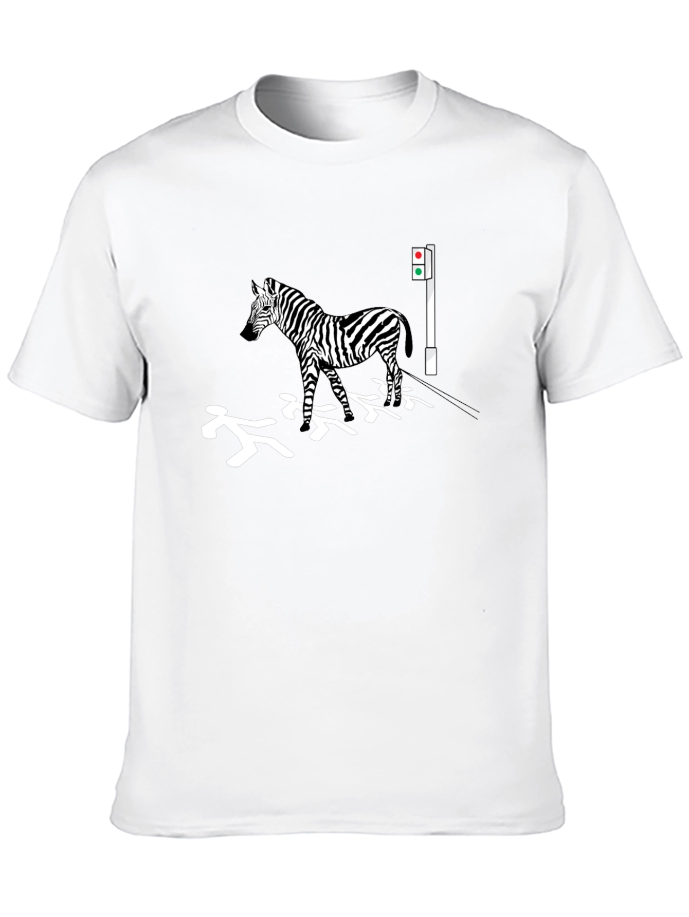 Black Zebra Crossing T-Shirt view 10