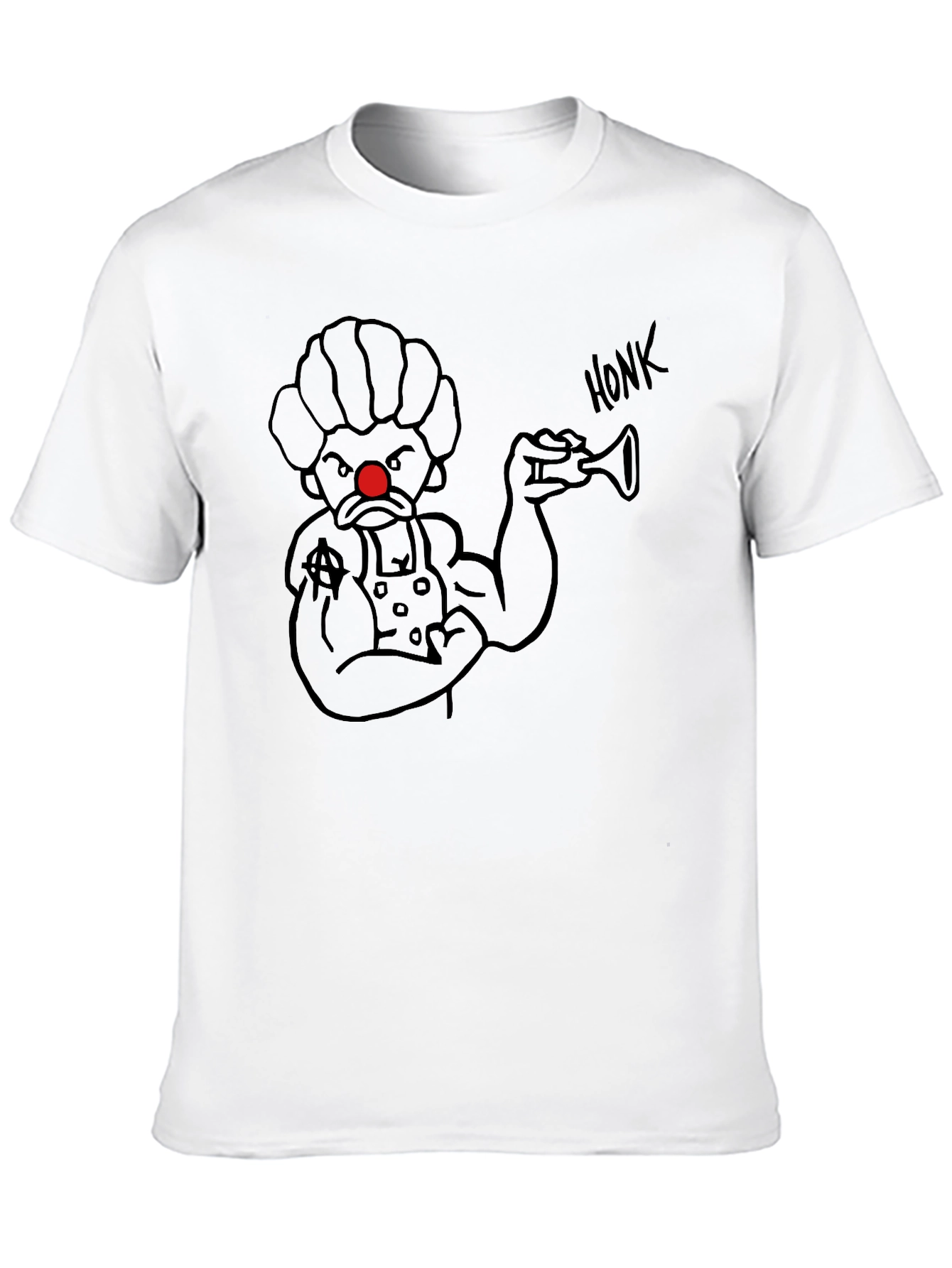 Black Honk Clown Black T-Shirt view 10