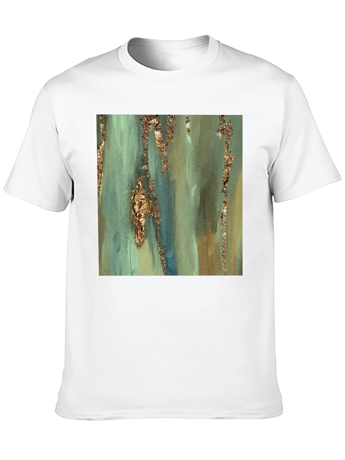 Black Abstract Art Print Tee - Stylish and Unique Design view 10