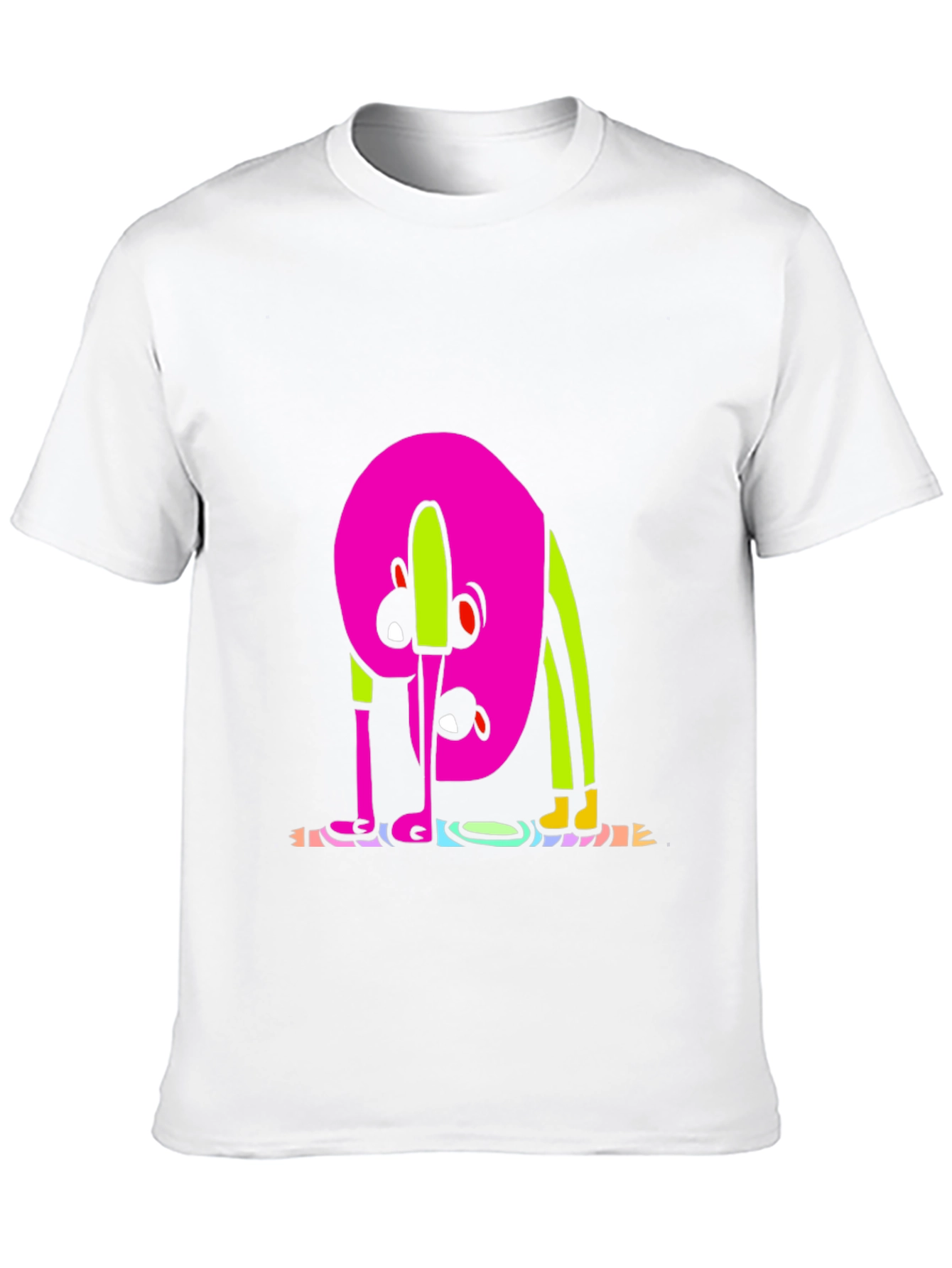 Black Funky Cartoon Graphic Tee - Black view 10