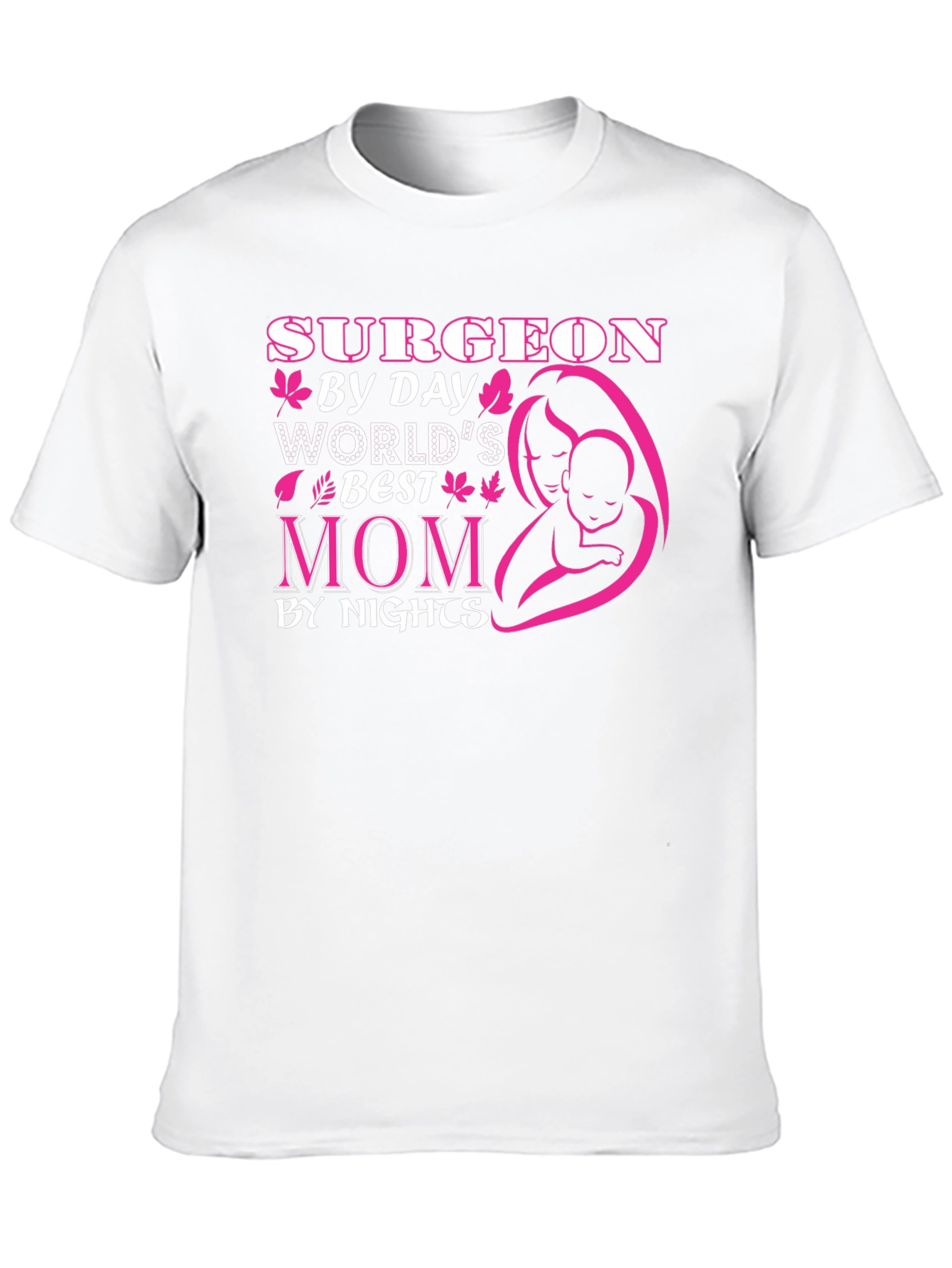 Black Surgeon Mom T-Shirt - Worlds Best Mom view 10