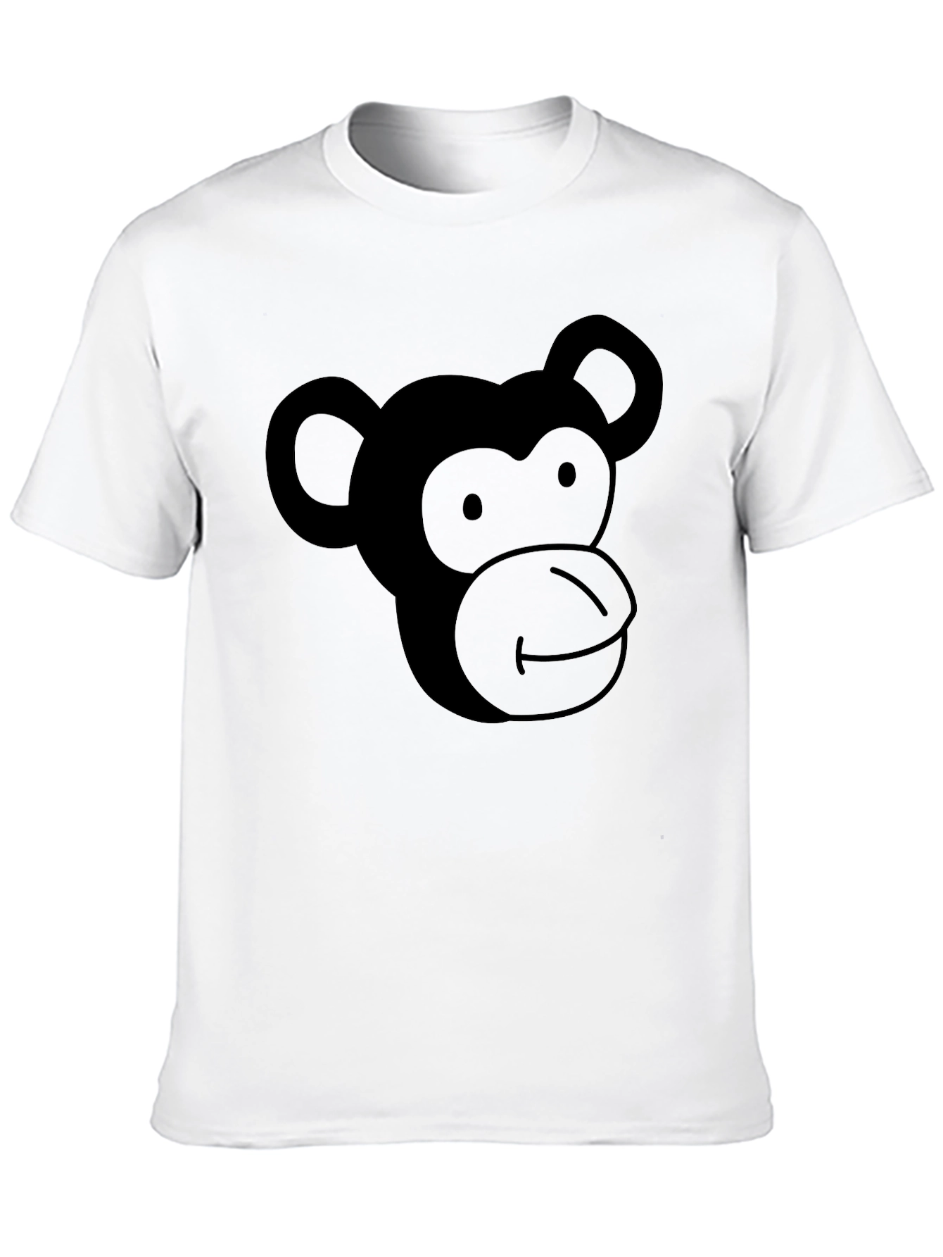 Black Monkey Face Graphic T-Shirt - Soft Cotton Blend view 10