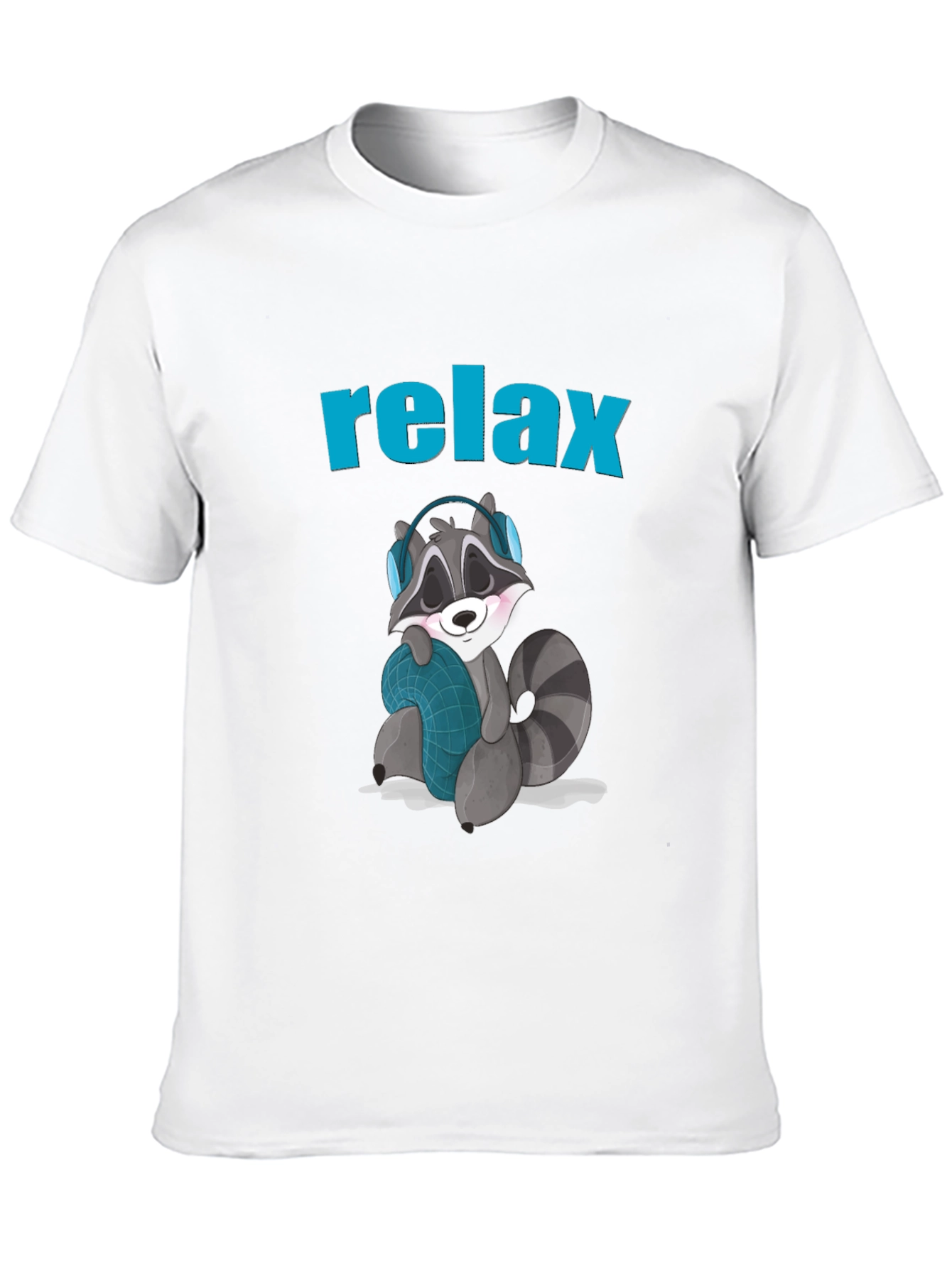 Black Relaxing Raccoon Graphic Tee view 10