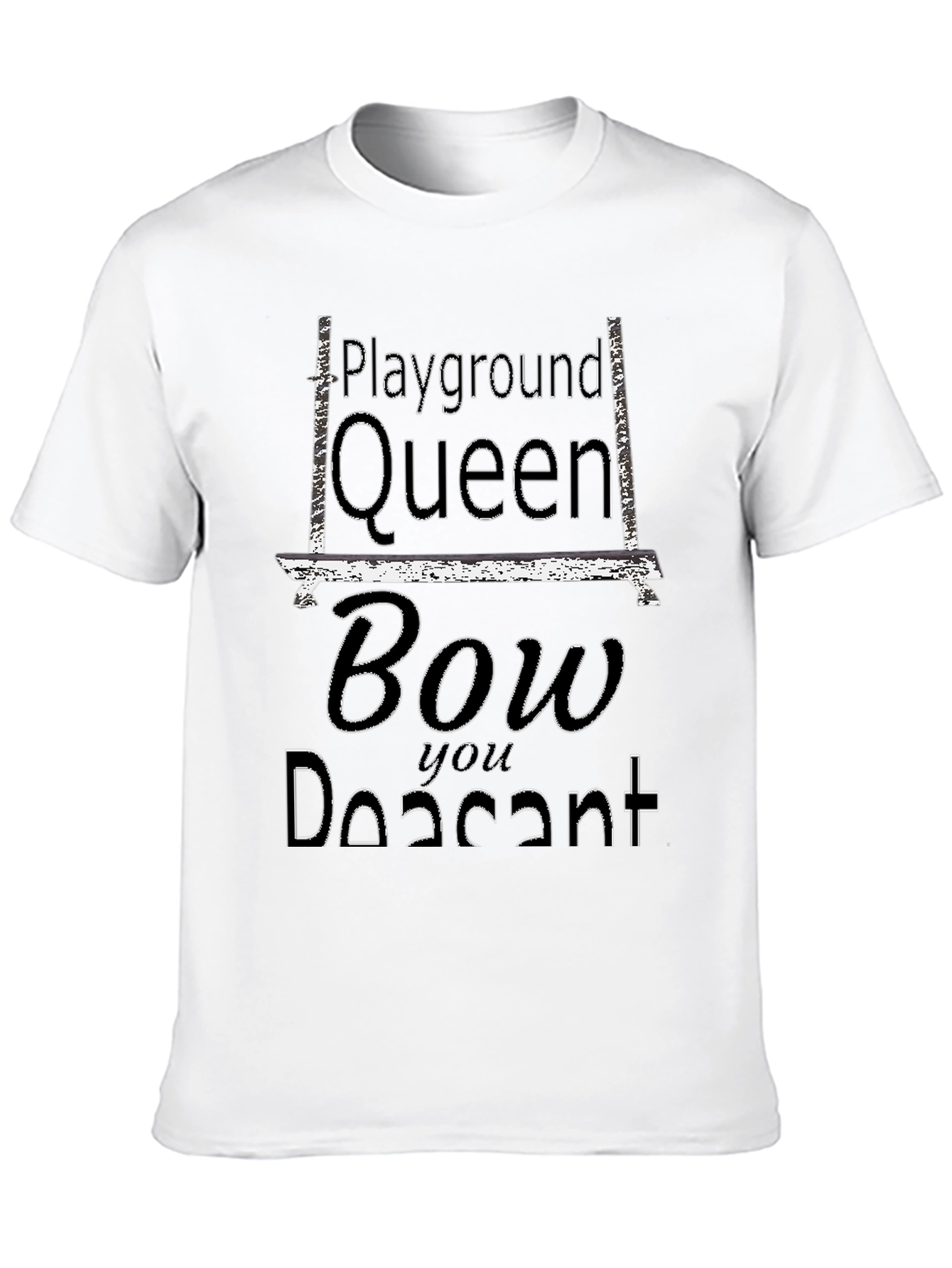 Black Playground Queen Black Graphic Tee view 10