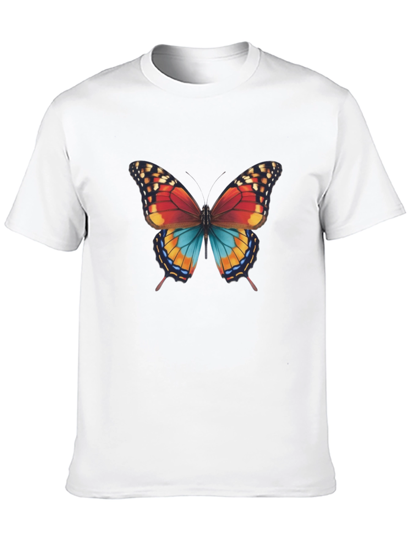 Black Butterfly Graphic Print Men's T-Shirt view 10