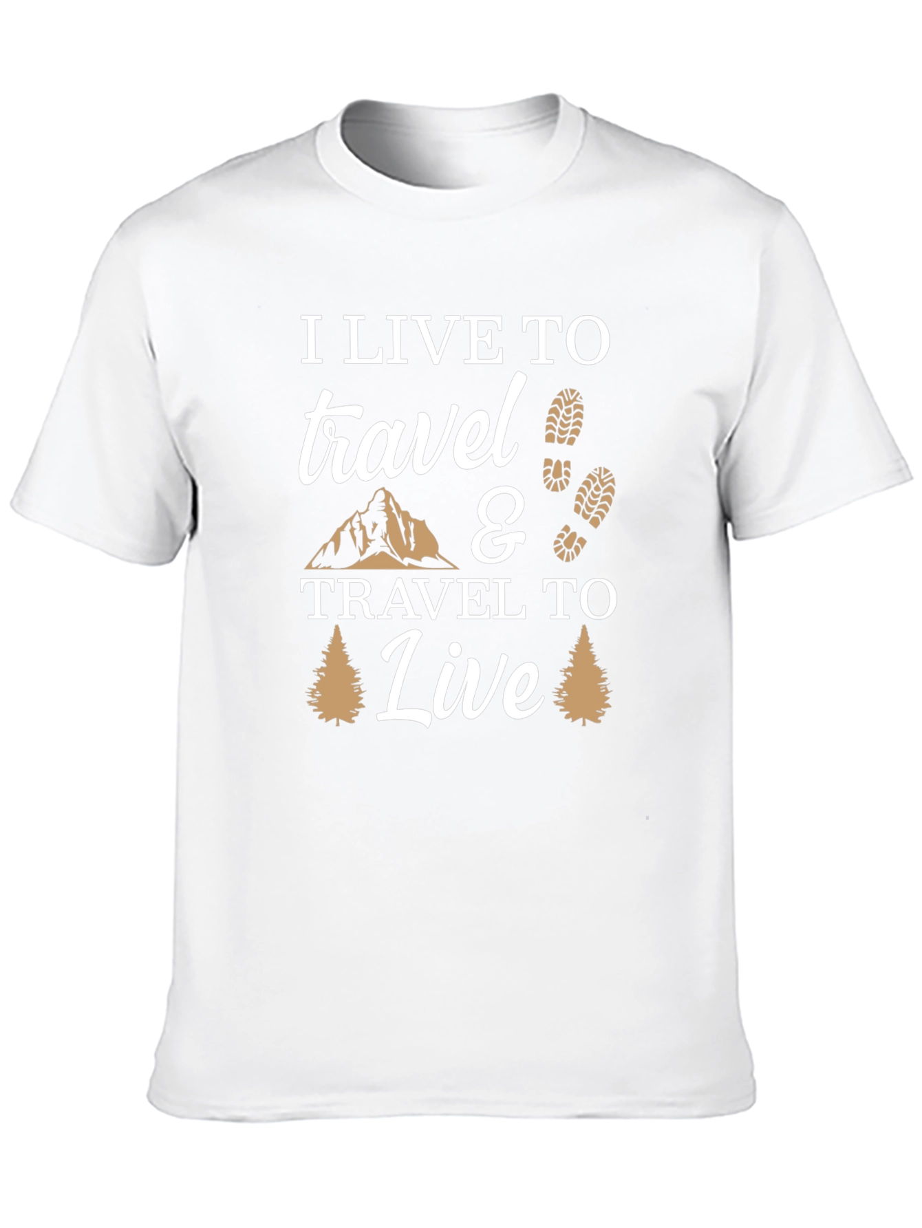 Black I Live to Travel Graphic T-Shirt - Adventure Ready! view 10