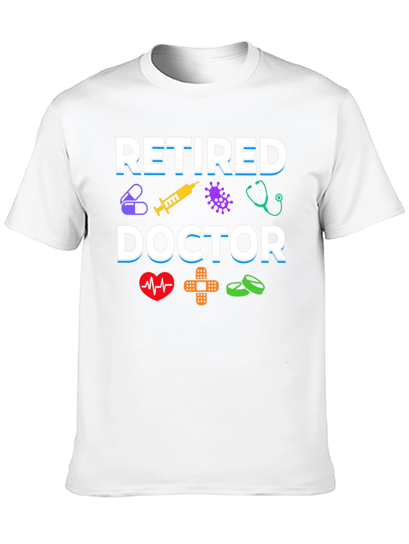 Black Retired Doctor Graphic T-Shirt view 10