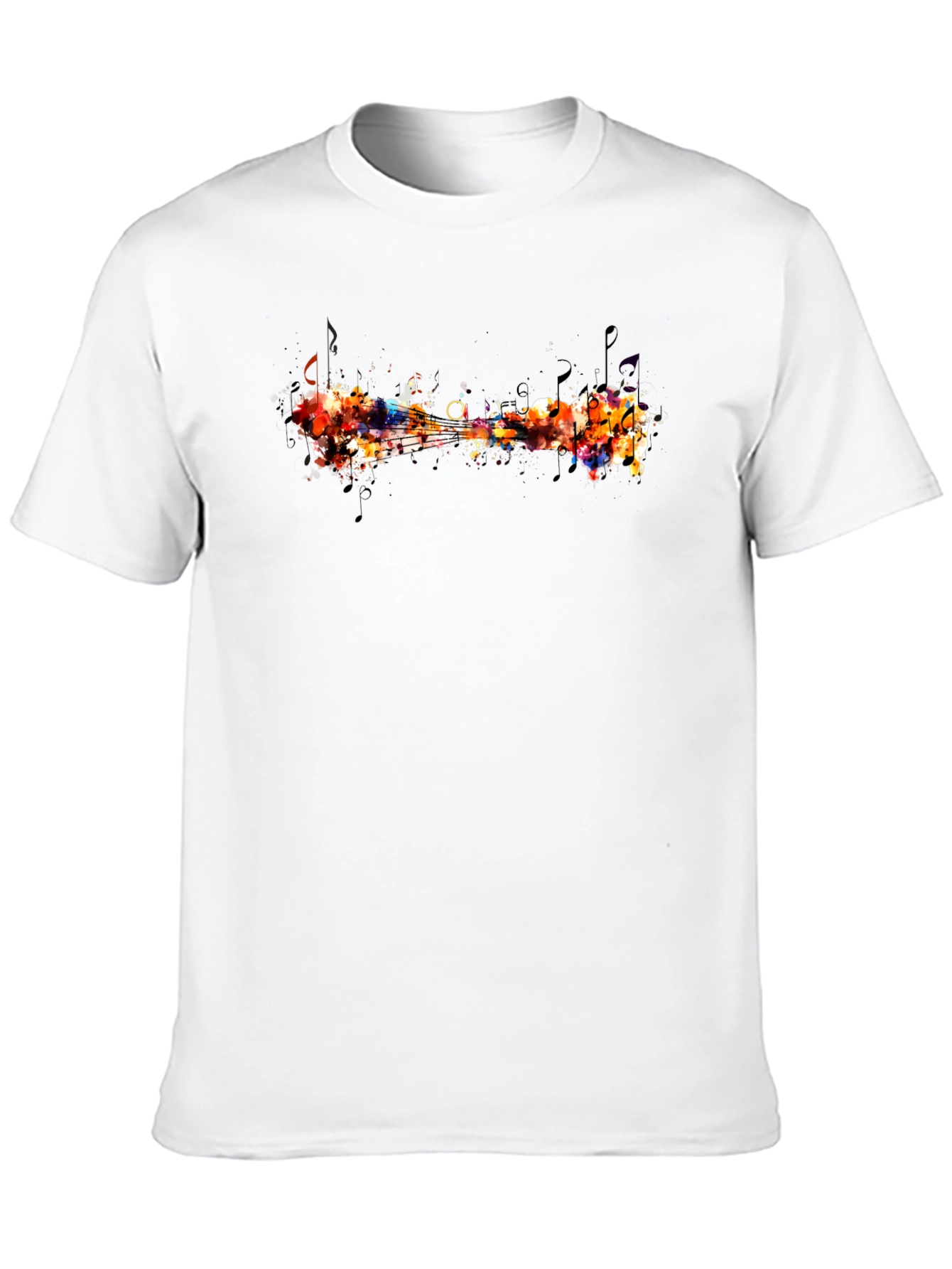 Black Abstract Music T-Shirt view 10