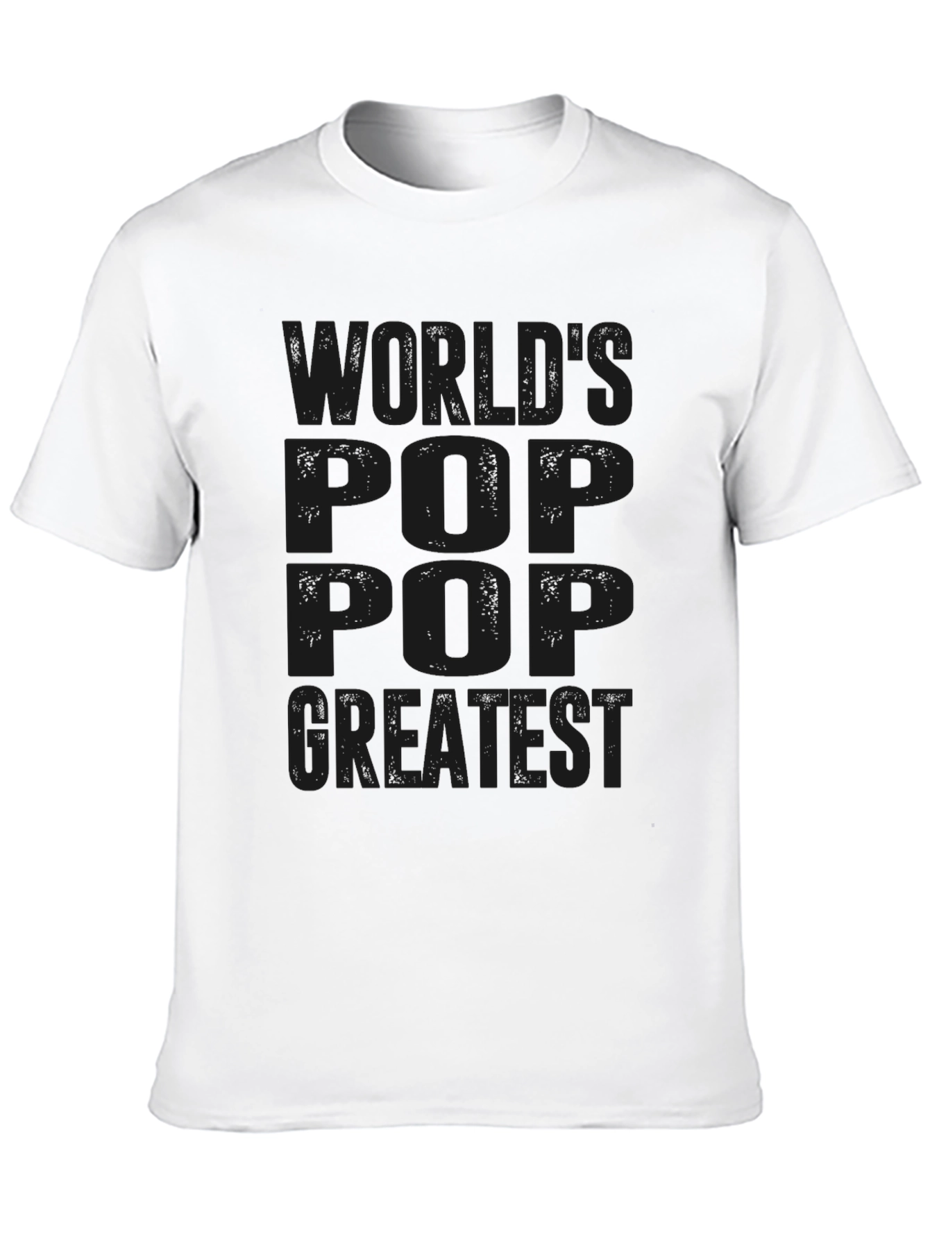 Black World's Greatest Pop Pop Black T-Shirt view 10