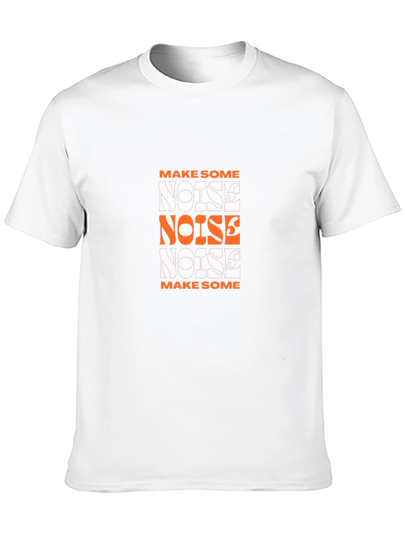 Black Make Some Noise Graphic Tee - Black Cotton Blend view 10