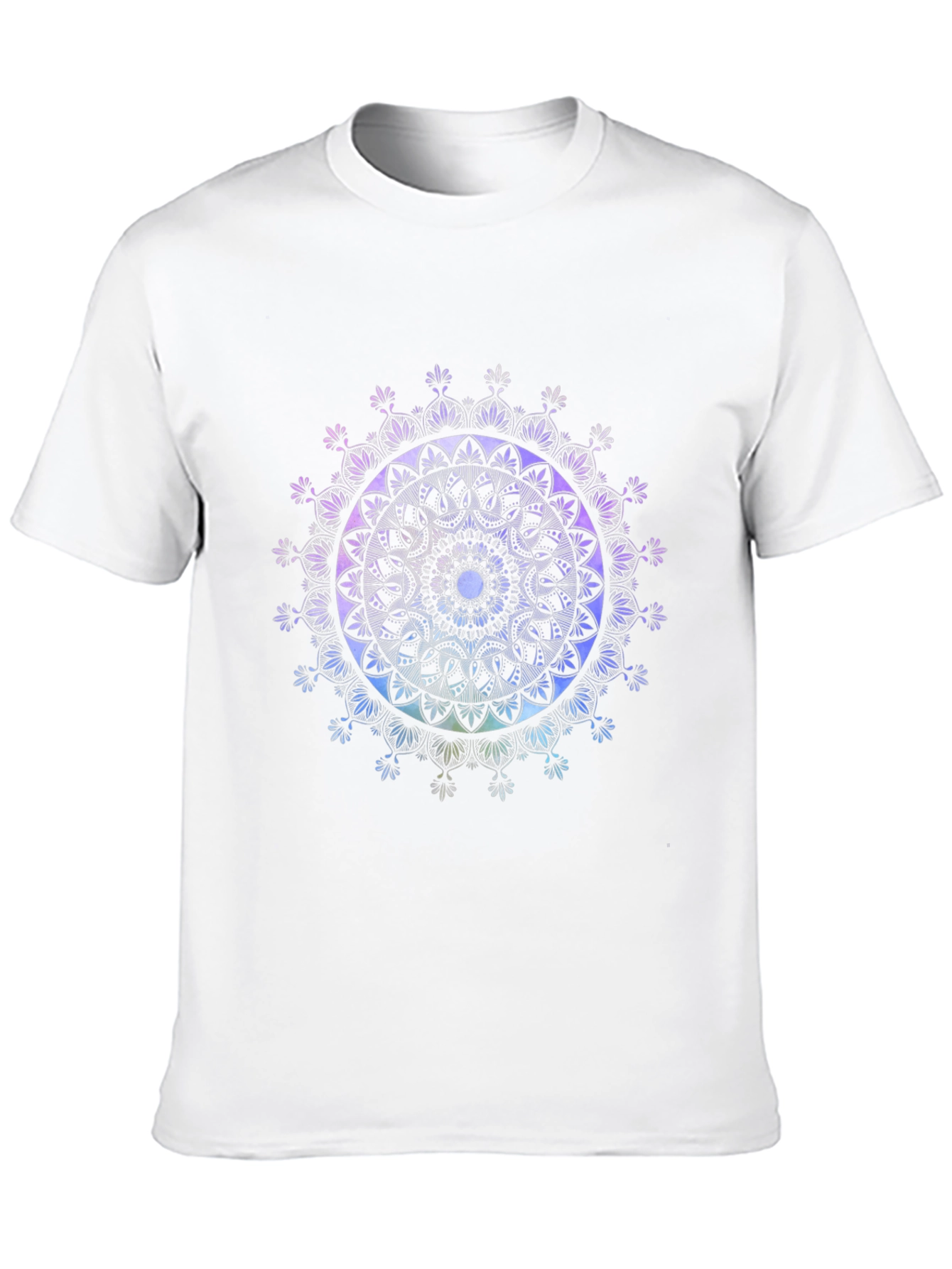 Black Mandala Art Black T-Shirt view 10