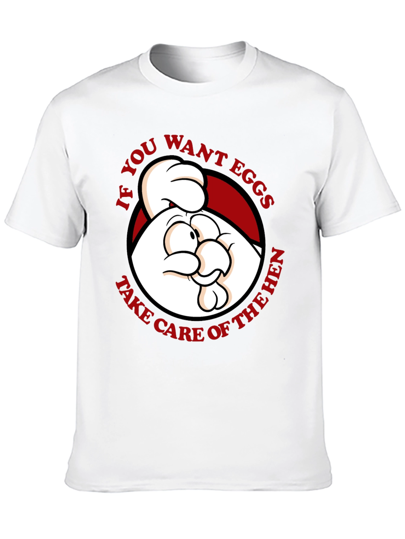 Black Funny Chicken Graphic T-Shirt - If You Want Eggs... view 10