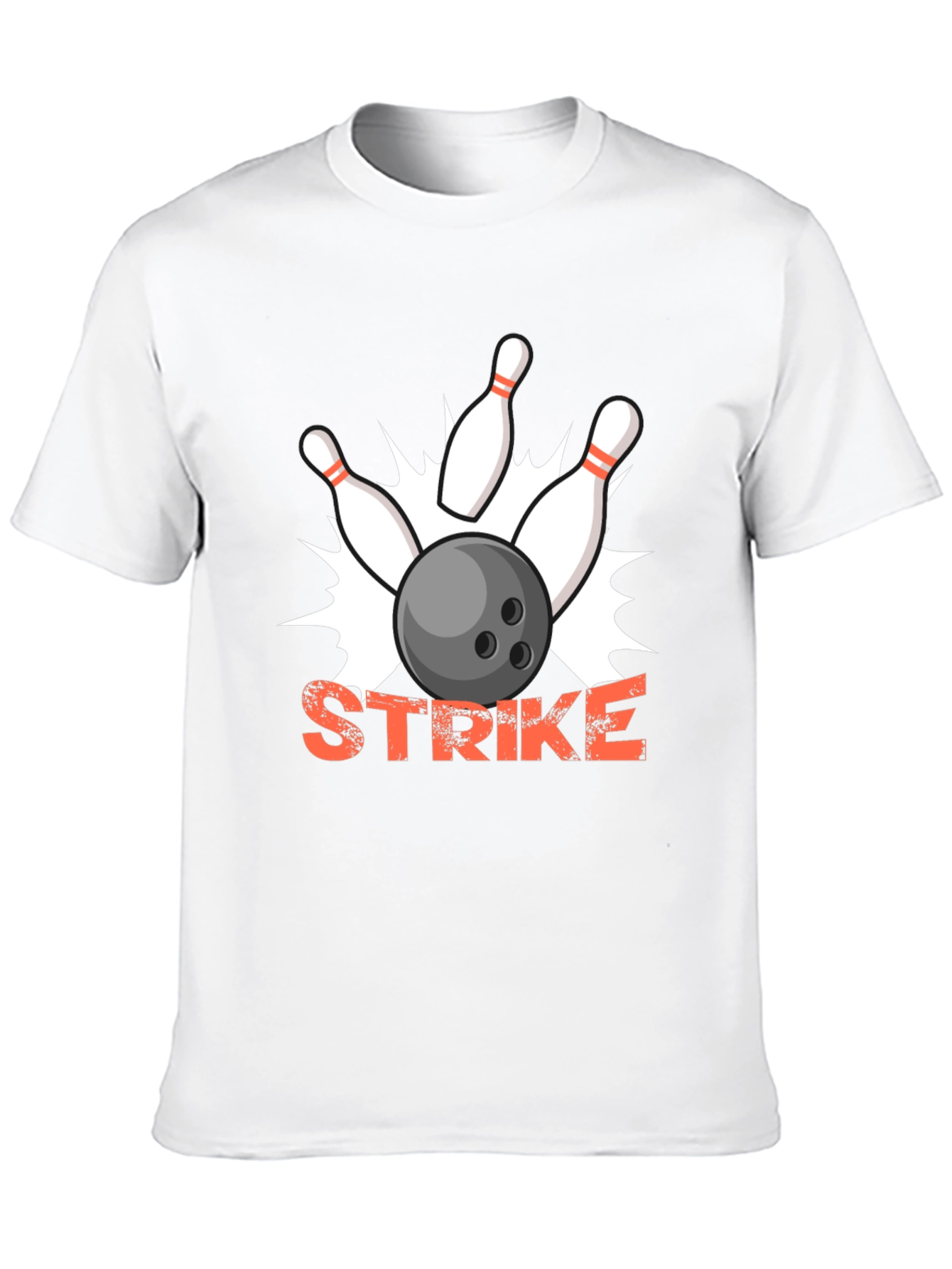 Black Strike Bowling T-Shirt - Fun & Unique Design view 10