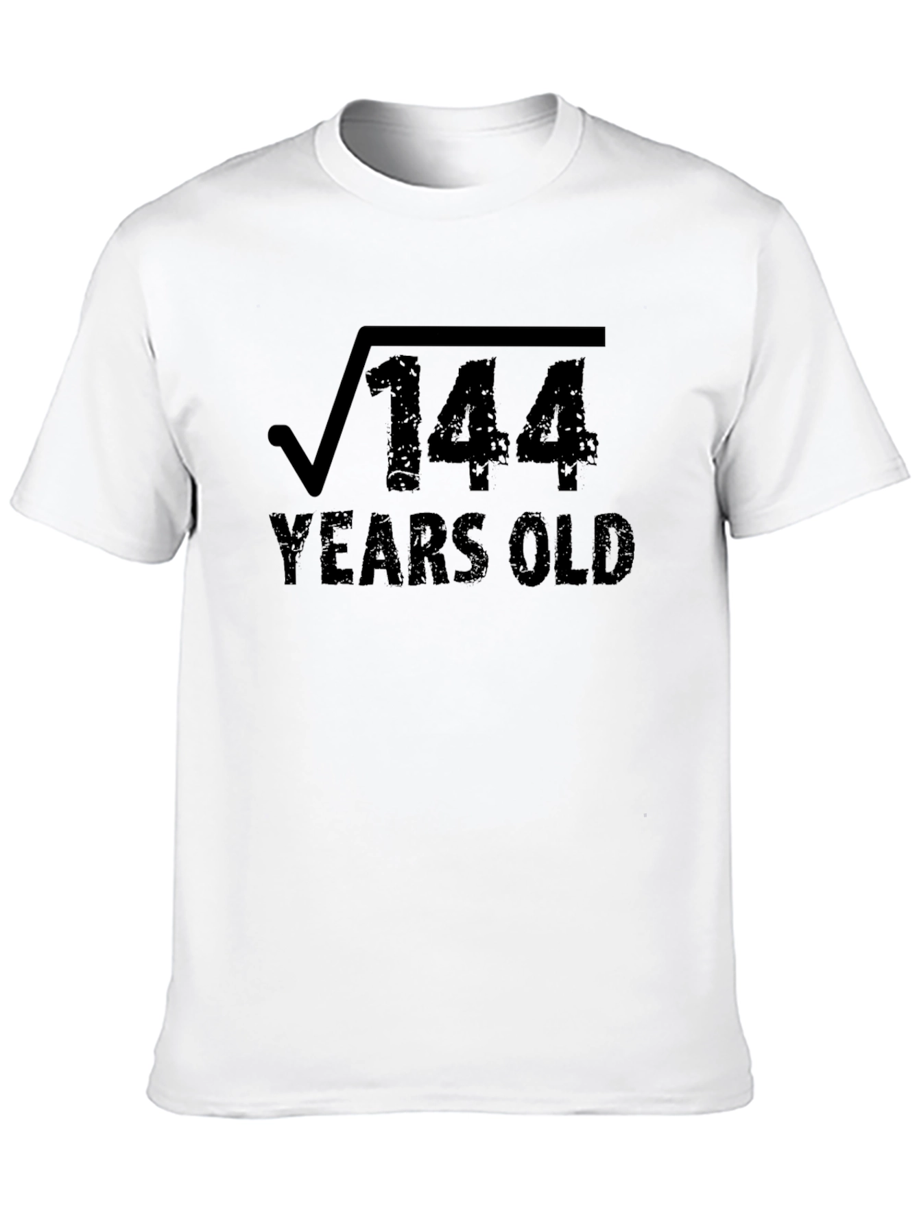 Black Funny Math Birthday T-Shirt - Square Root of 144 view 10