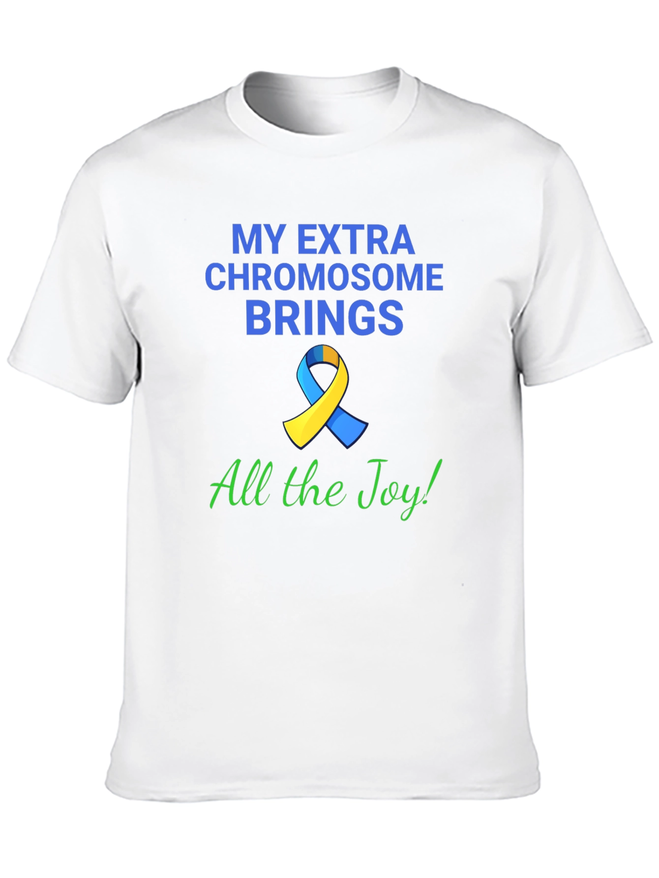 Black Extra Chromosome Brings Joy T-Shirt view 10