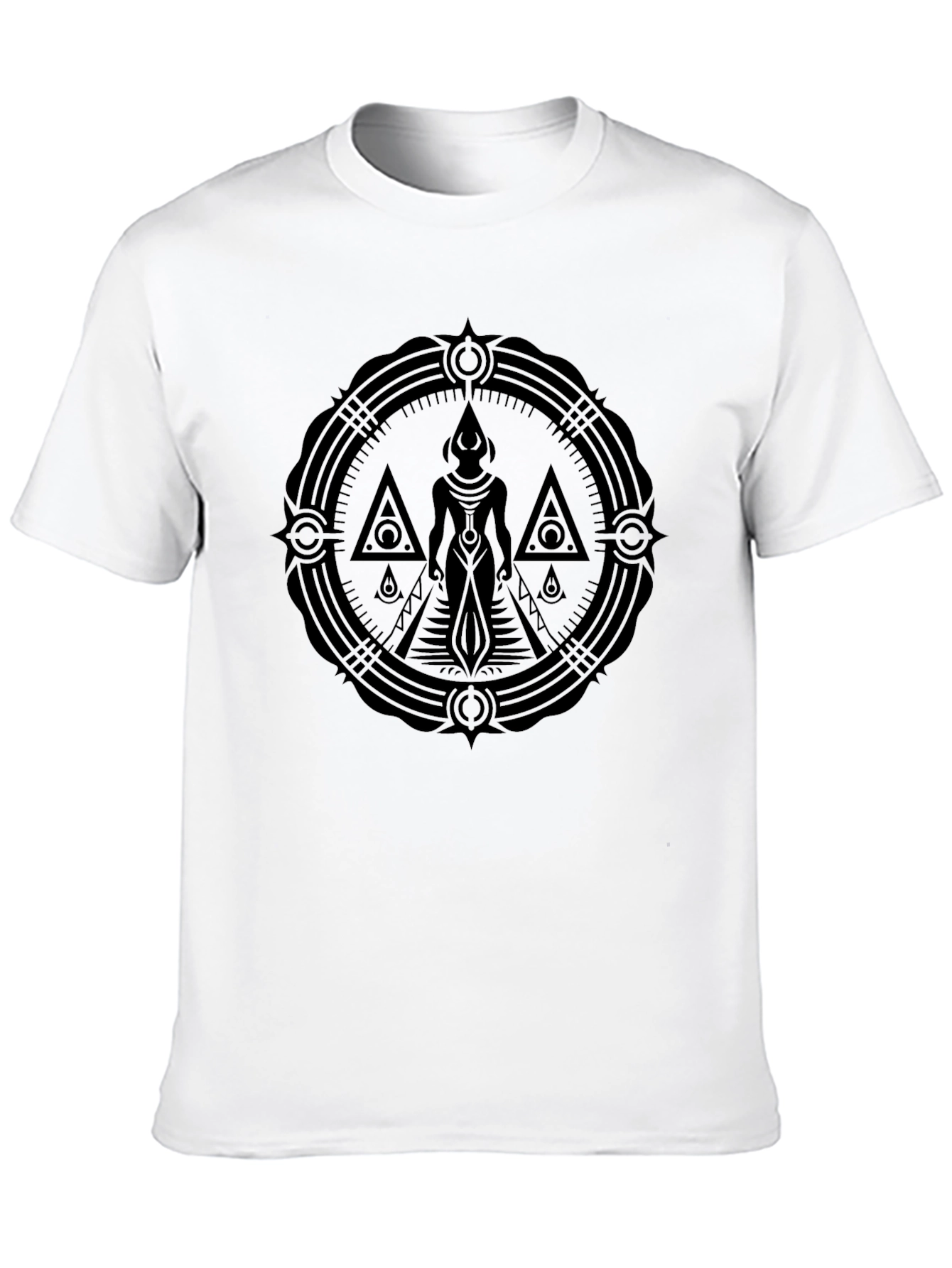 Black Mystic Symbol Black T-Shirt view 10