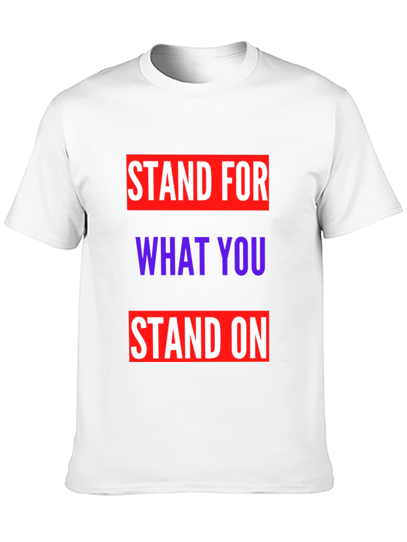 Black Stand for What You Stand On Graphic Tee view 10