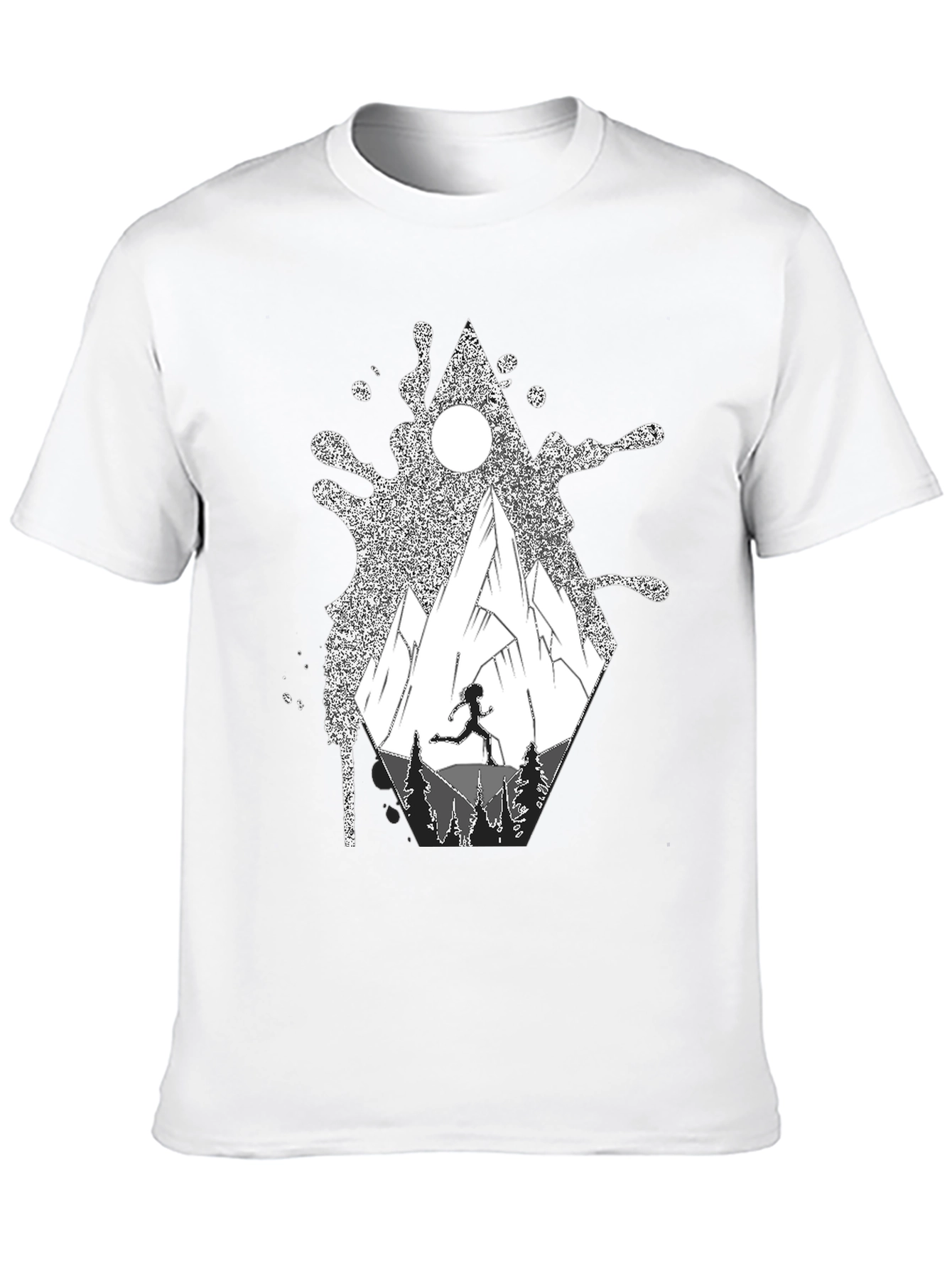 Black Adventure Mountain T-Shirt view 10