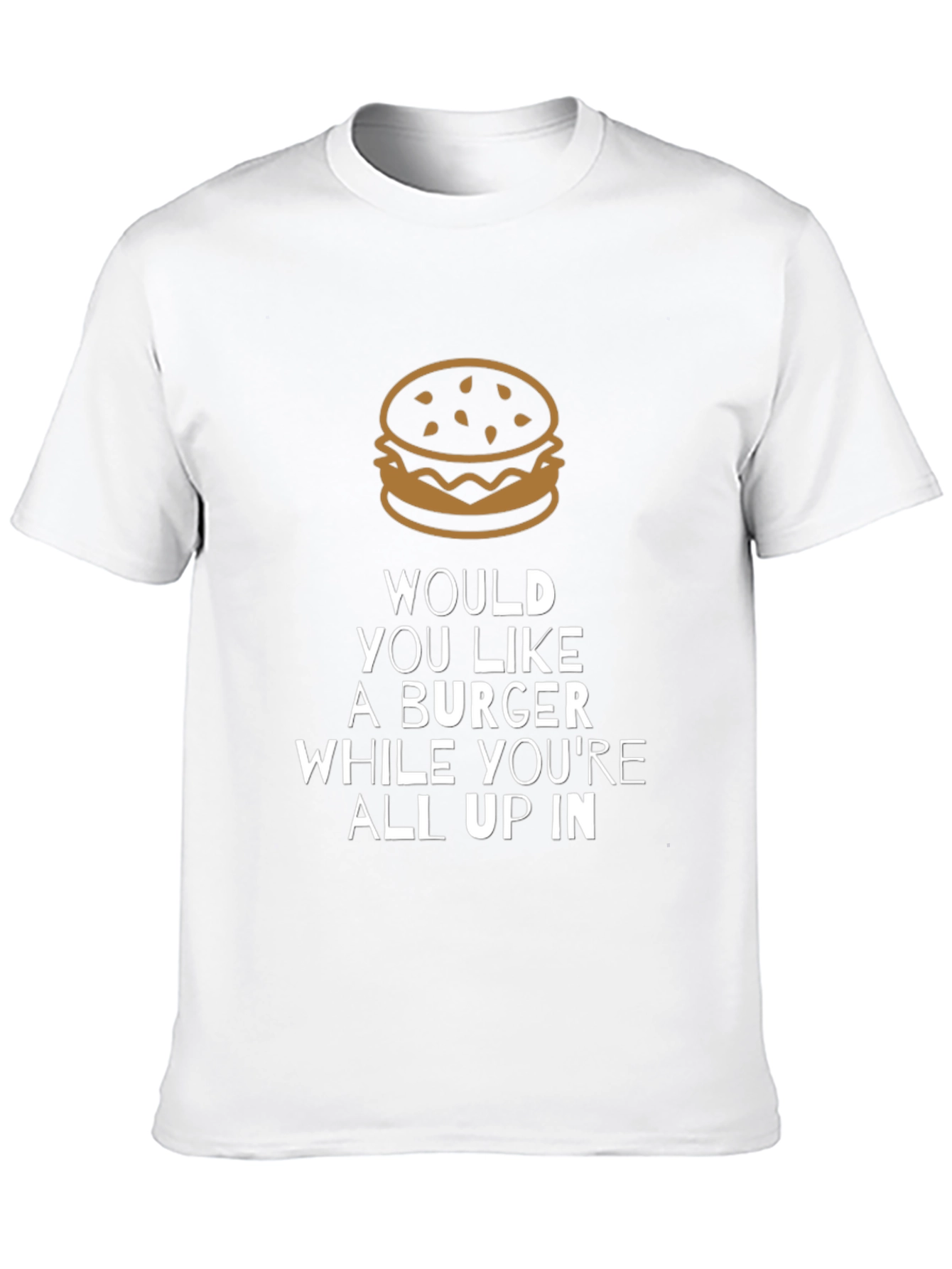 Black Burger Graphic T-Shirt - Funny Men's Tee view 10