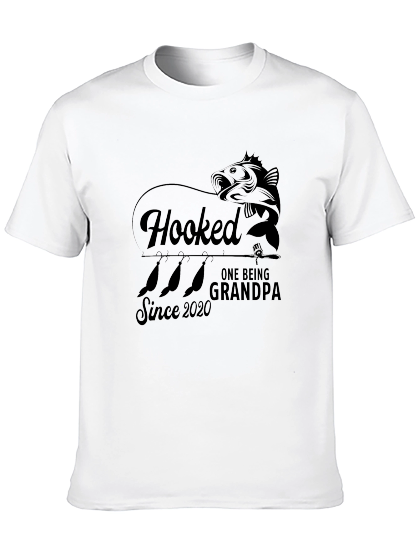 Black Hooked Grandpa Black Tee view 10