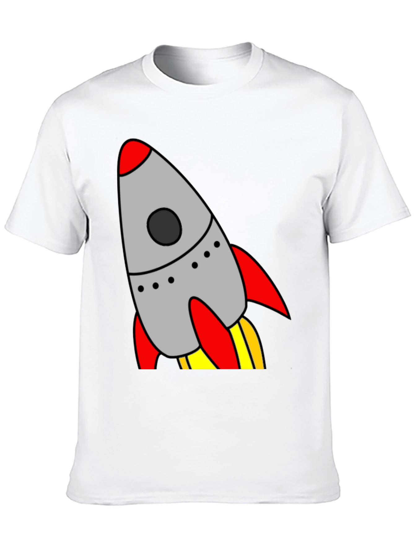 Black Rocket Launch T-Shirt - Cool Graphic Tee view 10