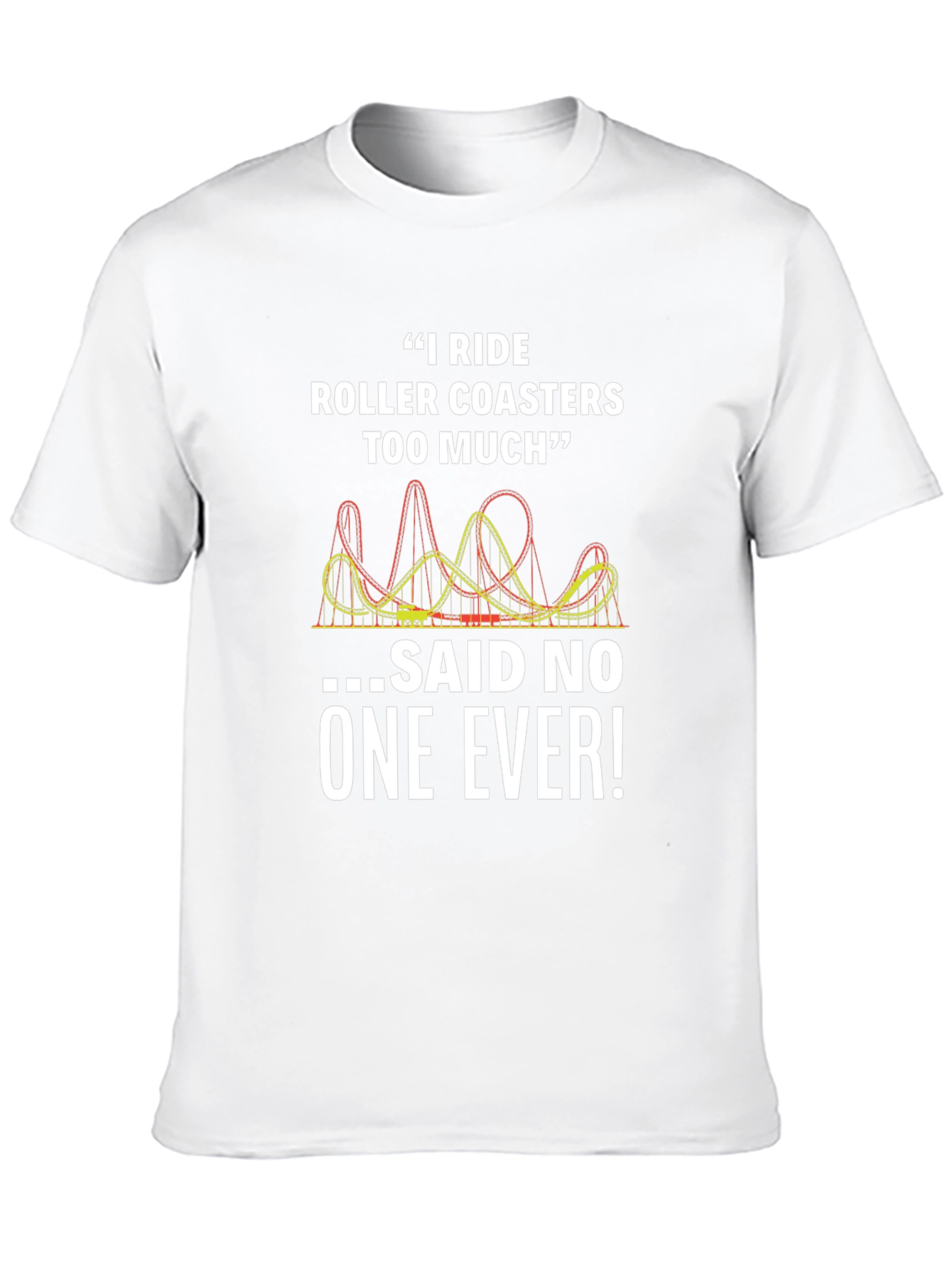 Black Funny Roller Coaster T-Shirt - Rides Too Much view 10