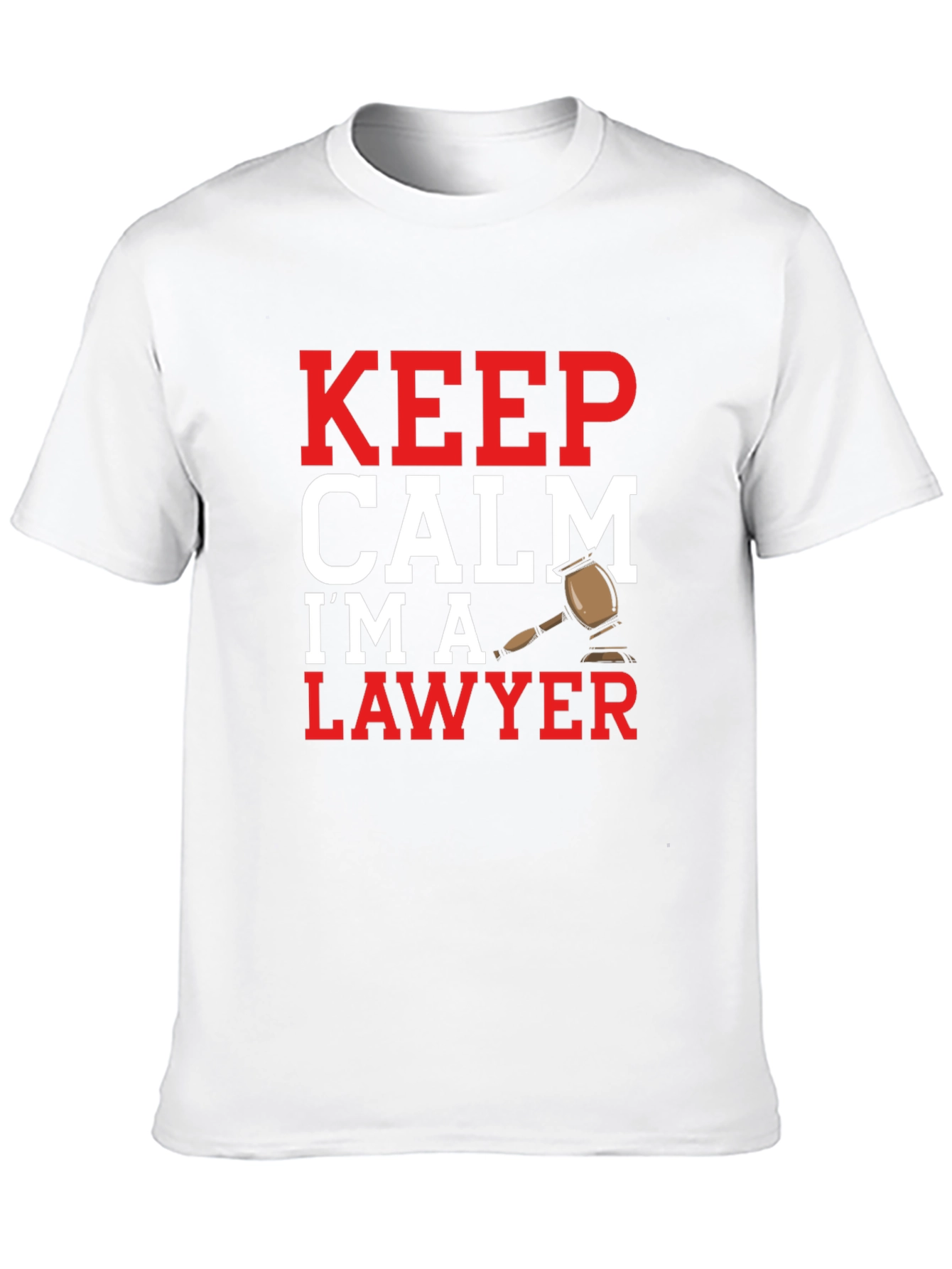 Black Keep Calm I'm A Lawyer T-Shirt - Novelty Law Attorney Tee view 10