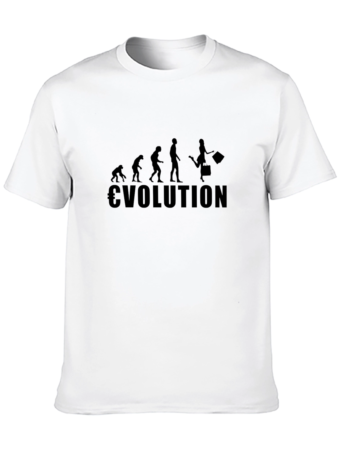 Black Evolution of Shopping Black T-Shirt view 10