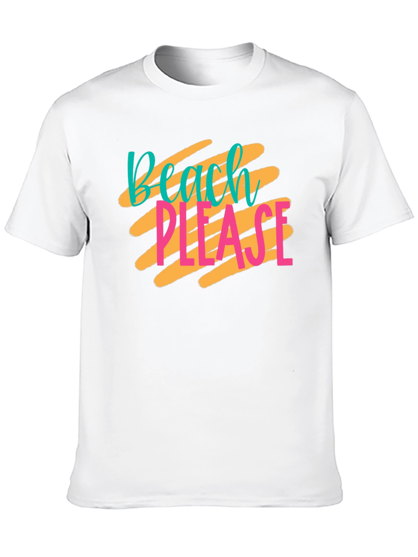 Black Beach Please Graphic T-Shirt - Black Casual Tee view 10