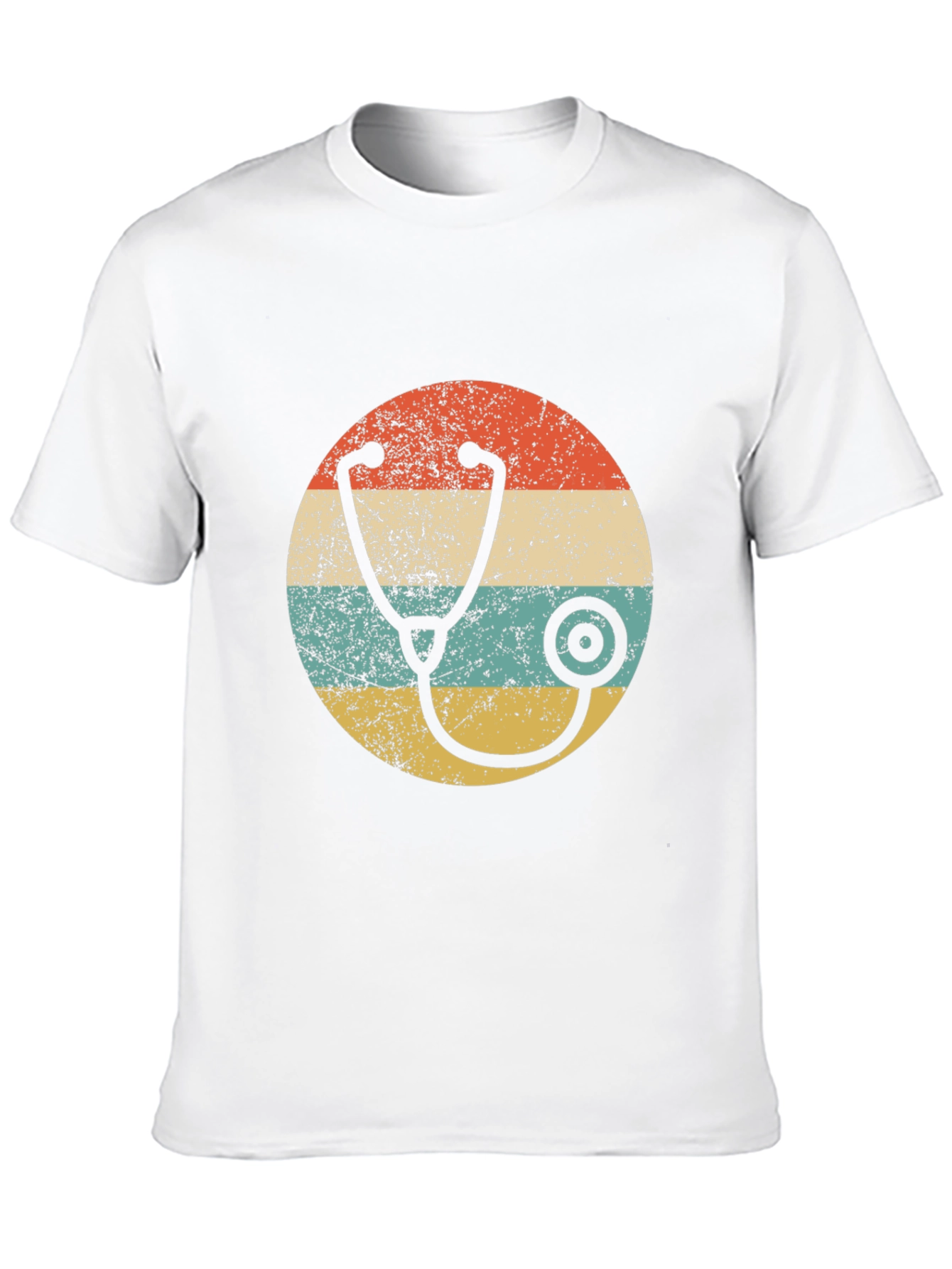 Black Retro Stethoscope Graphic Tee view 10