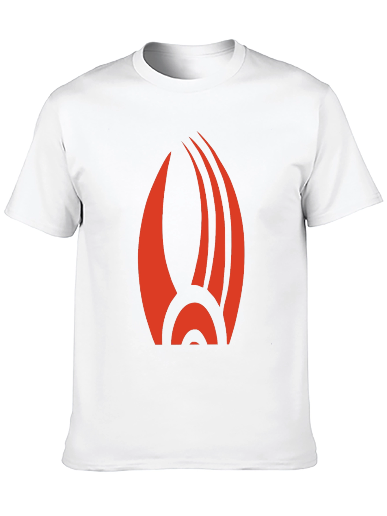 Black Bold Red Emblem Black T-Shirt: Striking Graphic Tee view 10