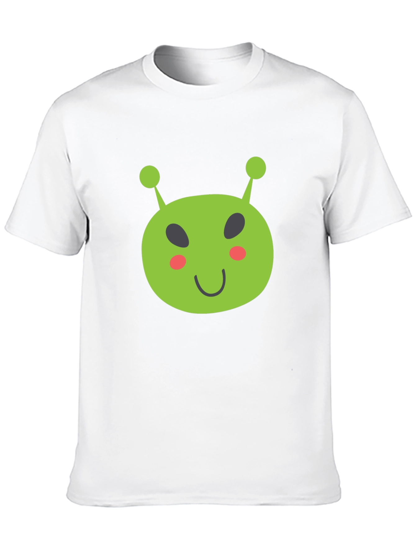 Black Fun Alien Graphic Tee - Black Cotton T-Shirt view 10