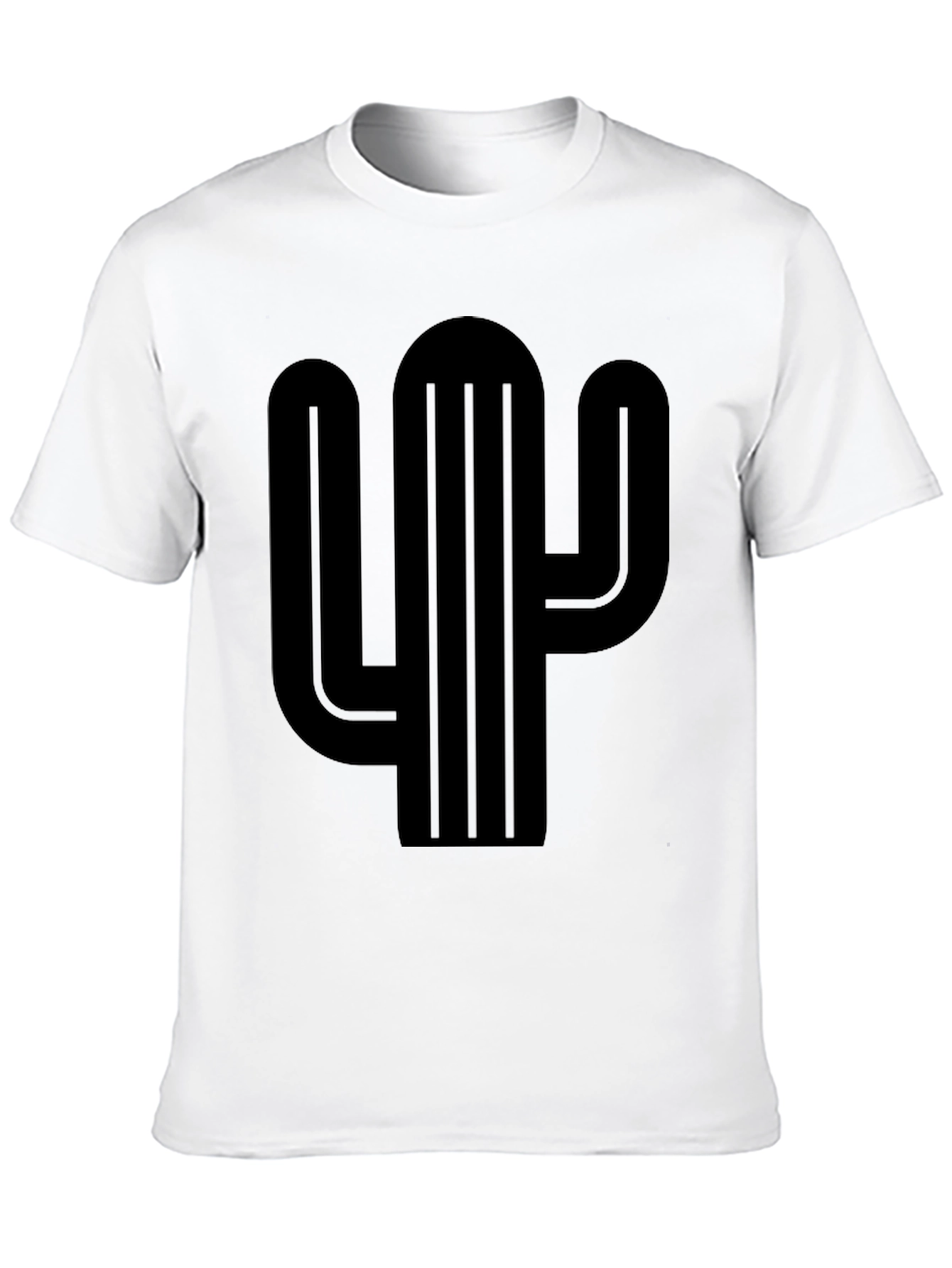 Black Black Cactus Graphic Tee - Desert Style Shirt view 10